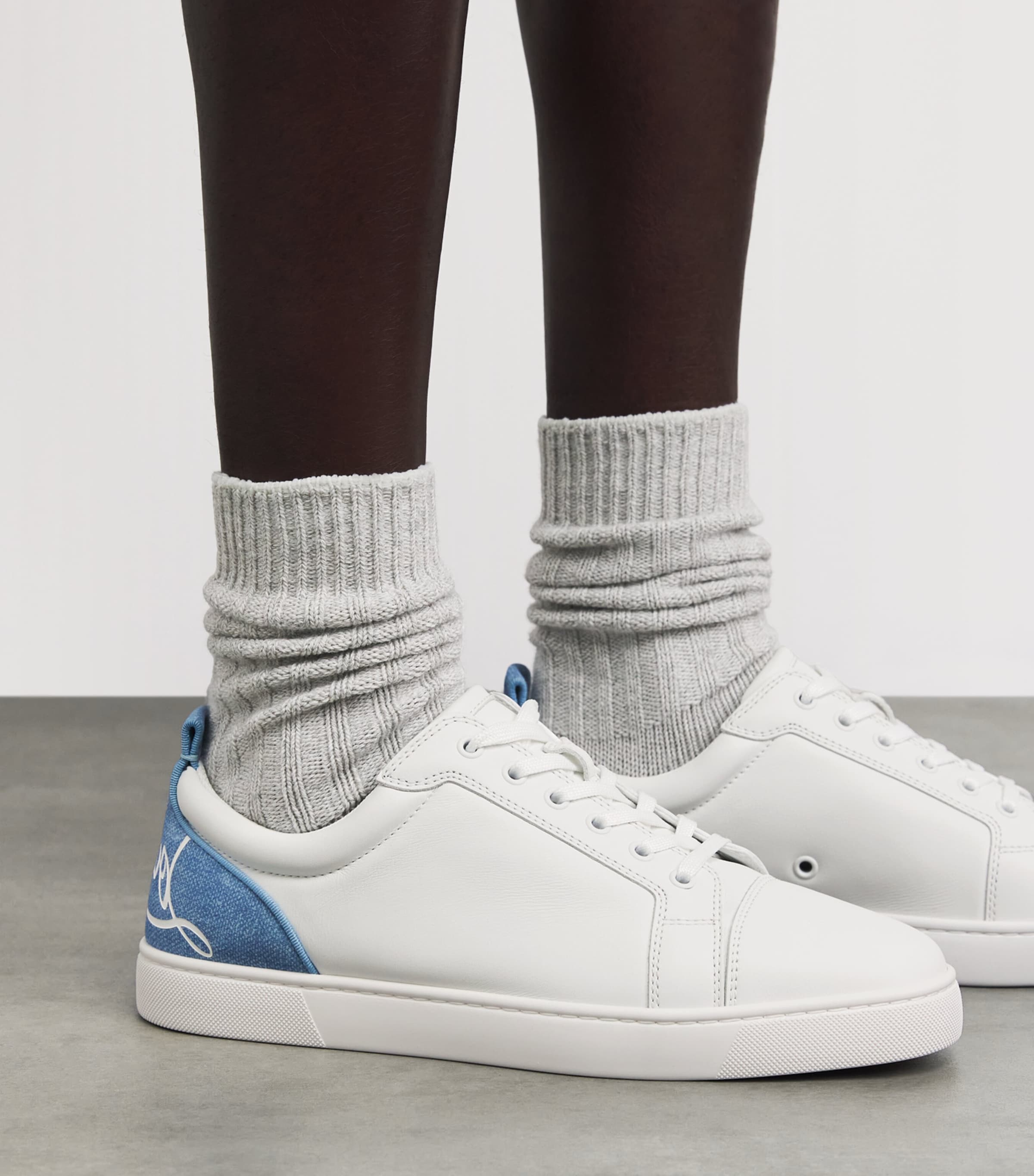 Christian Louboutin Louis Junior Leather Sneakers Image 4