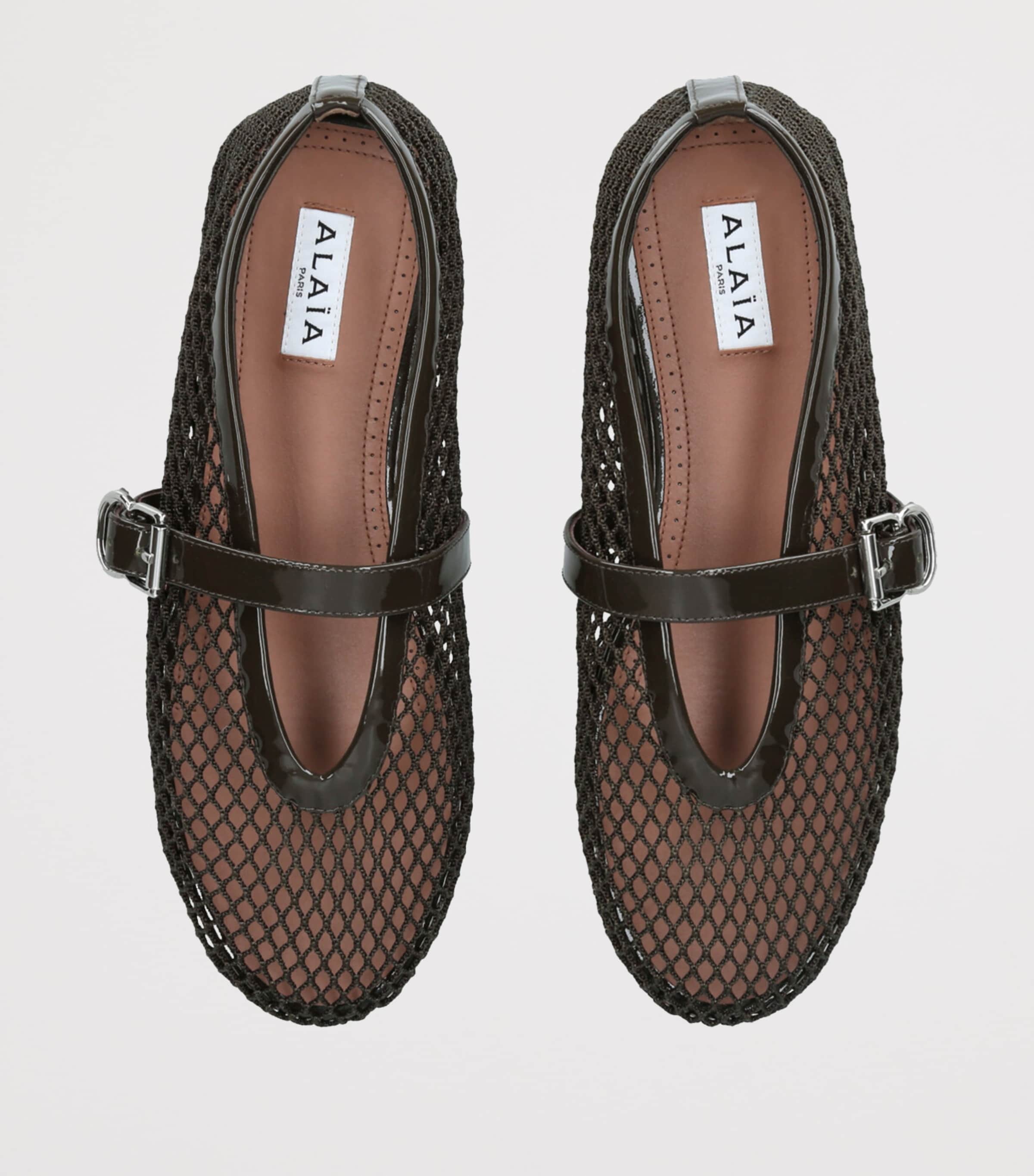 Mesh Ballet Flats KHAKI Image 4