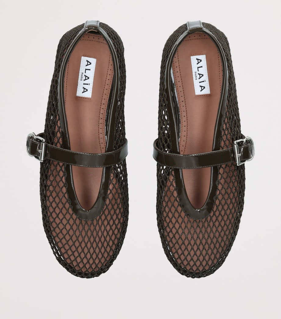 Mesh Ballet Flats KHAKI Image 4