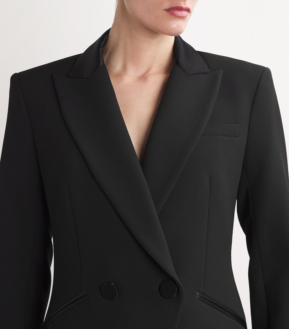 Veronica Beard Womens Rickie Dickey Long Blazer Black Image 6