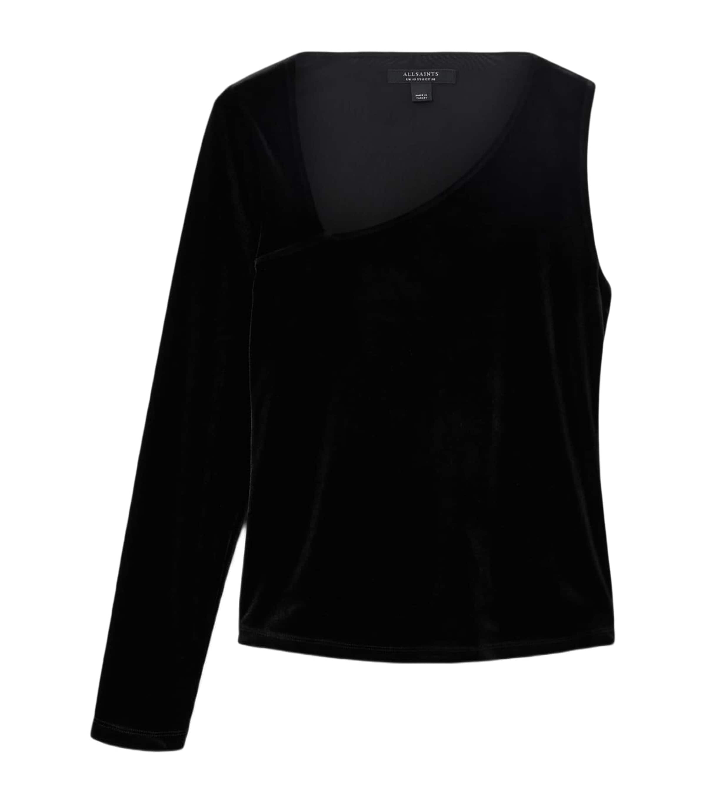 Allsaints Velvet Ari Top In Black