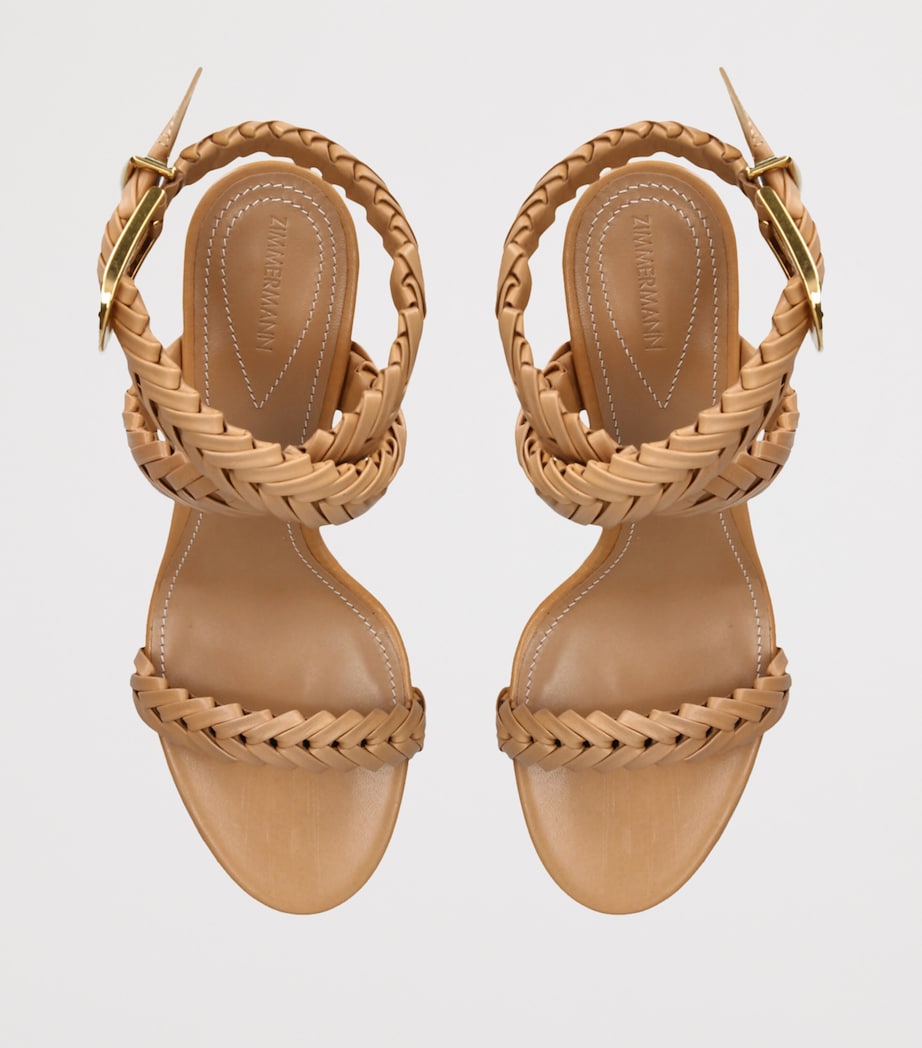 Calf Leather Helix Sandals 75 BEIGE Image 4