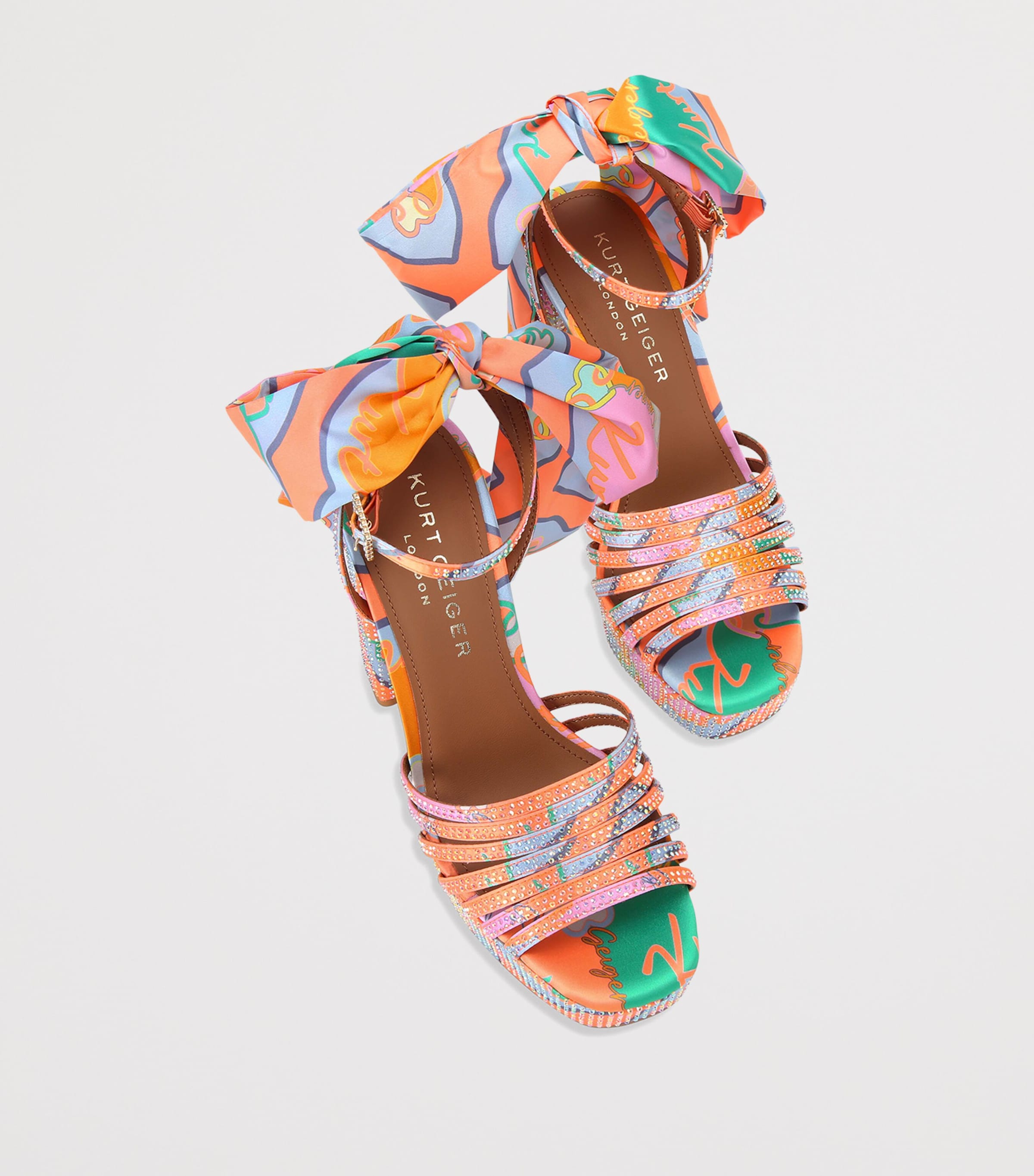Kurt Geiger London Embellished Pierra Platform Sandals Mult/other Image 3