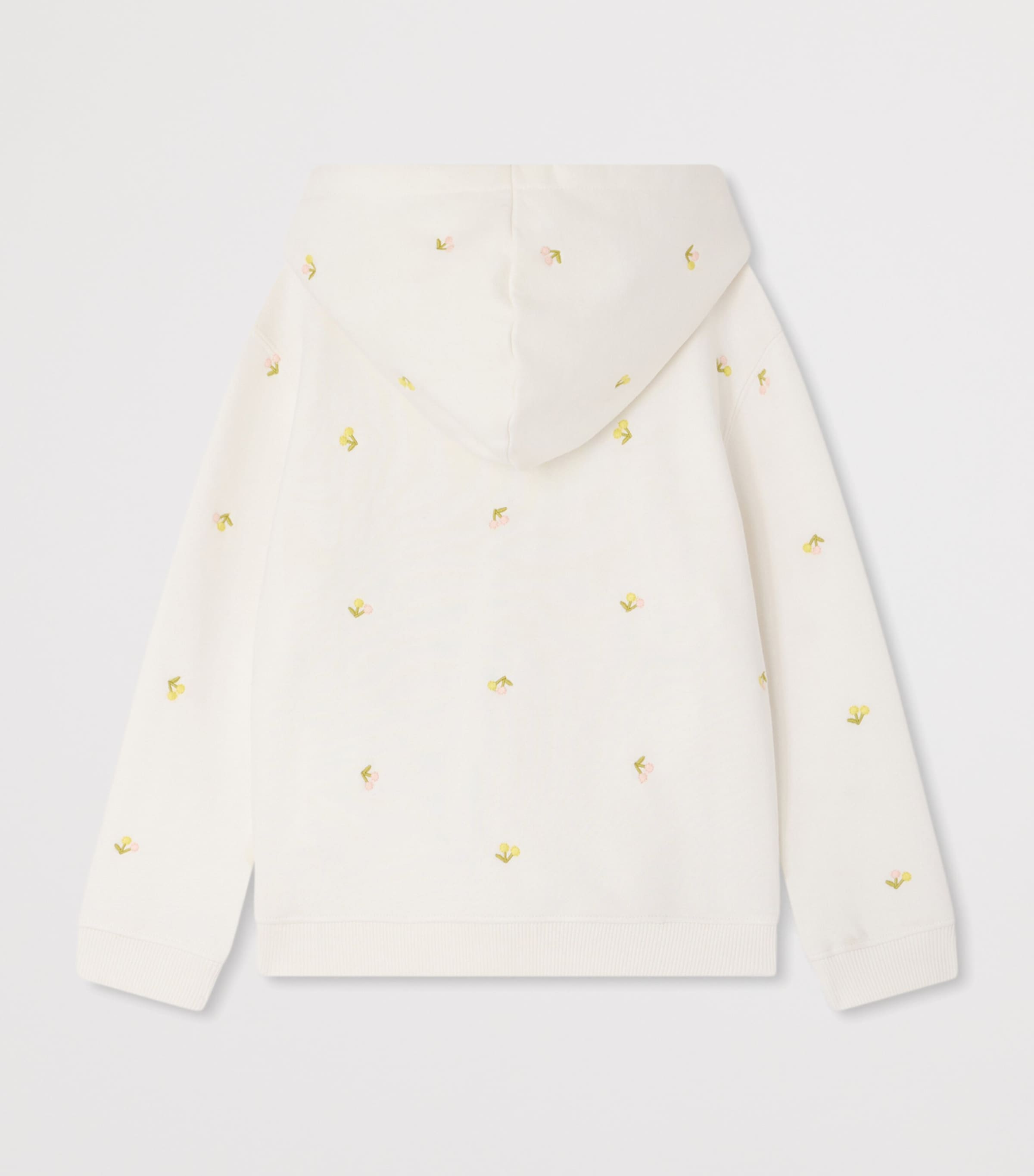 Cotton Cherry Zip-Up Hoodie (10-14 Years) IM ECRU Image 2