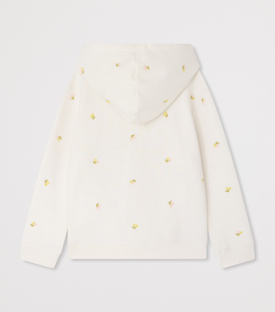 Cotton Cherry Zip-Up Hoodie (10-14 Years) IM ECRU Image 2