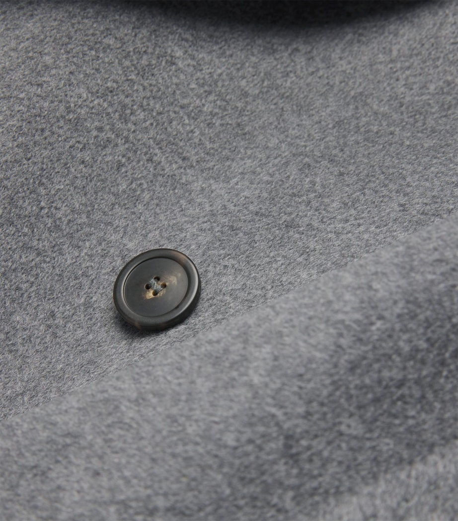Virgin Wool Overcoat DARK GREY Image 5