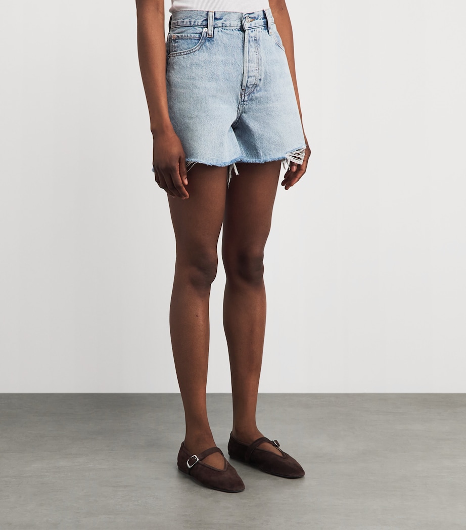 FRAME Womens The Everyday Denim Shorts Swindle Image 4