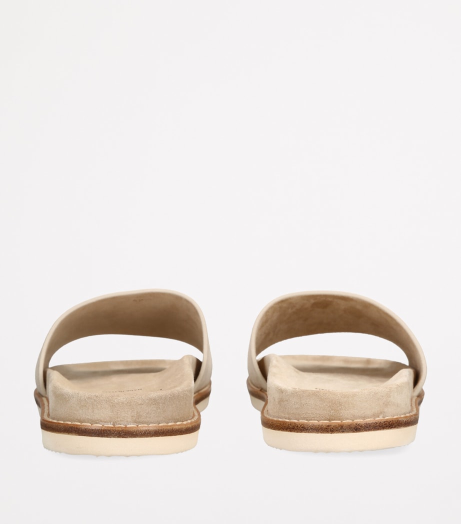 Suede Slides BEIGE Image 2