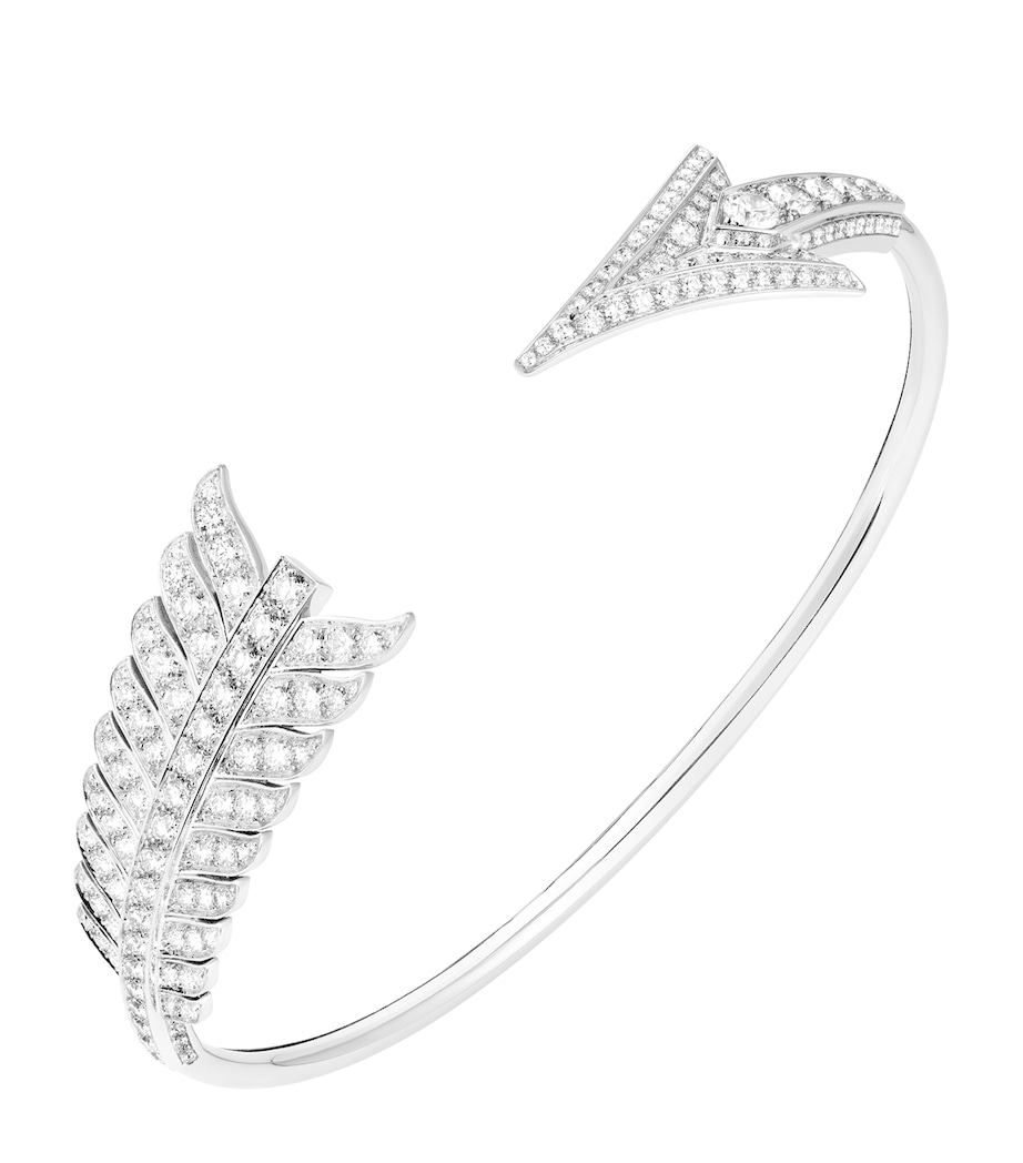 White Gold and Diamond Nature Triomphante Flèche Bracelet WHITE GOLD Image 2