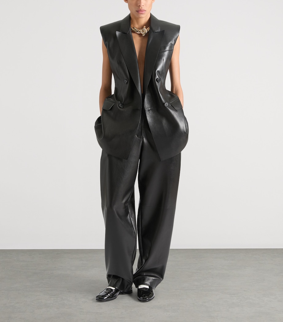 Leather Trousers BLACK Image 3