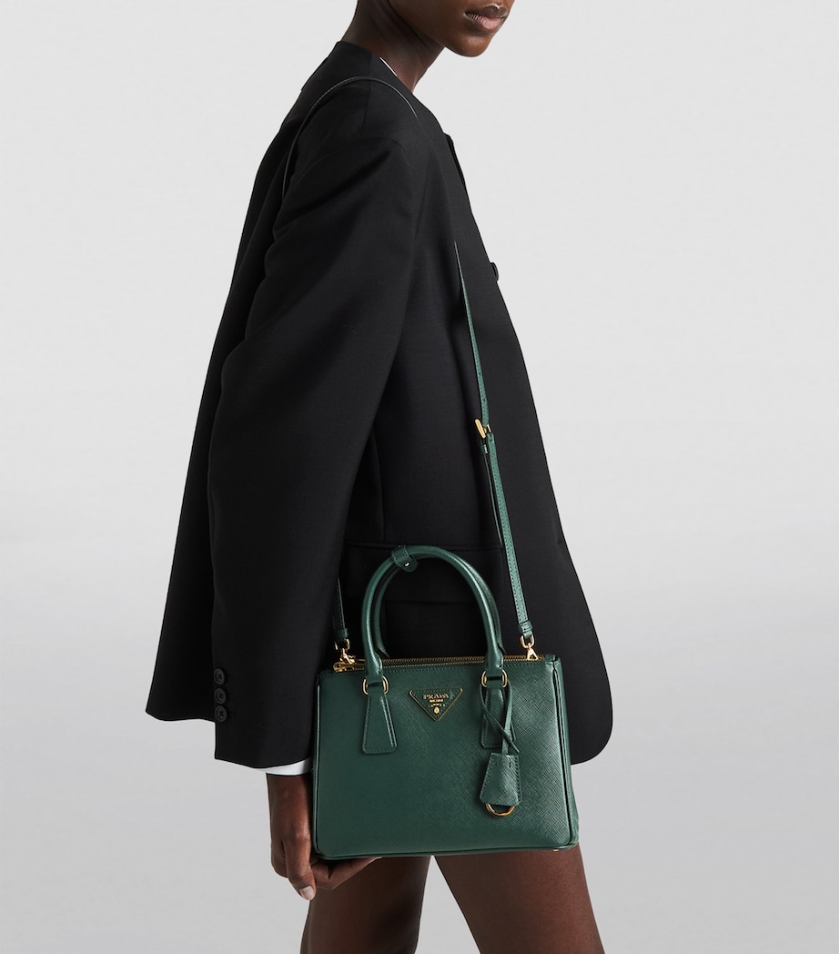 Prada Small Leather Galleria Saffiano Top-Handle Bag Image 2
