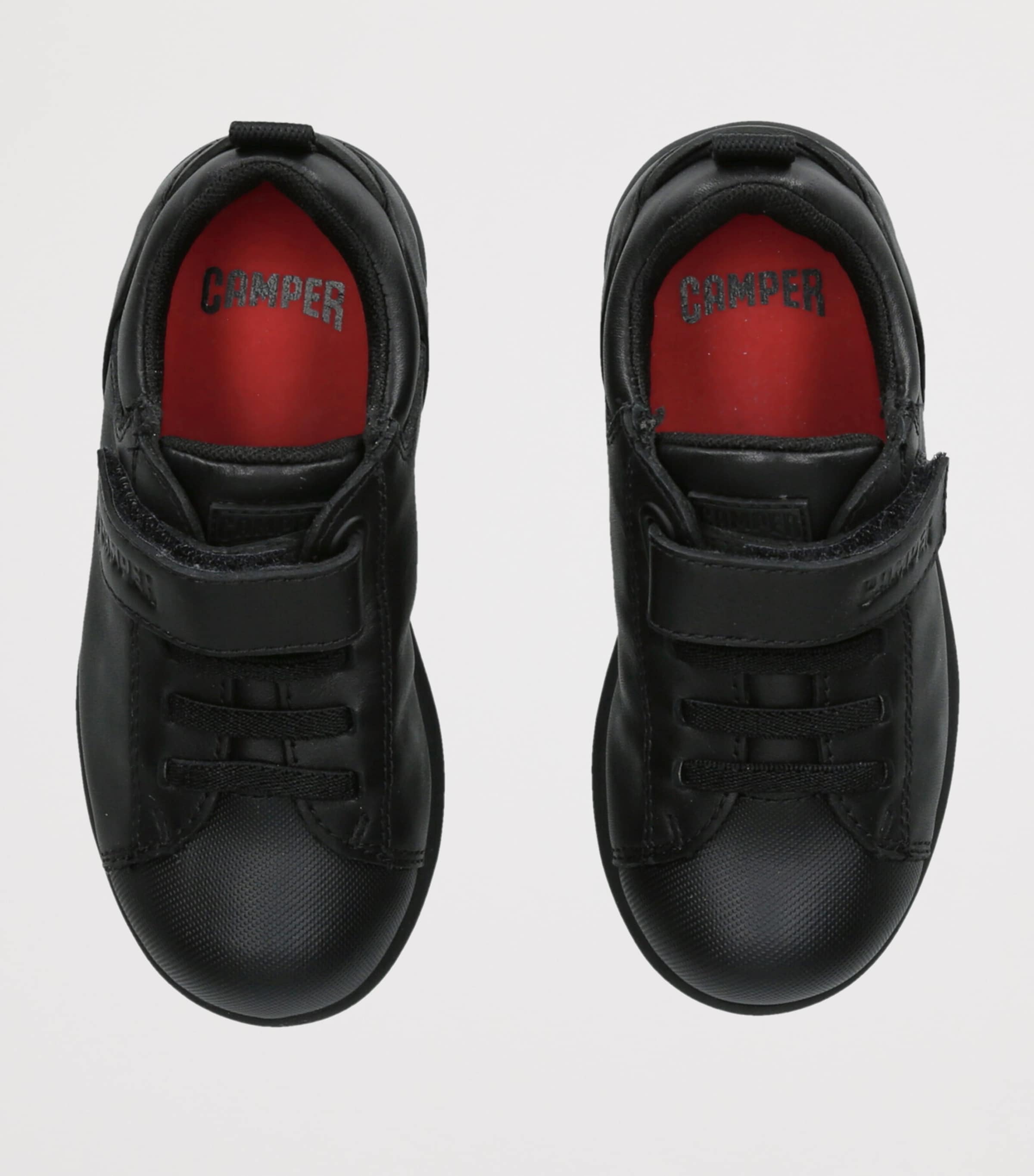 Camper Leather Pelotas School Shoes Black Image 3