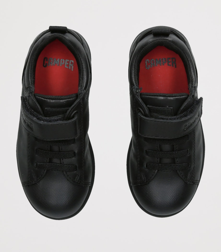 Camper Leather Pelotas School Shoes Black Image 3