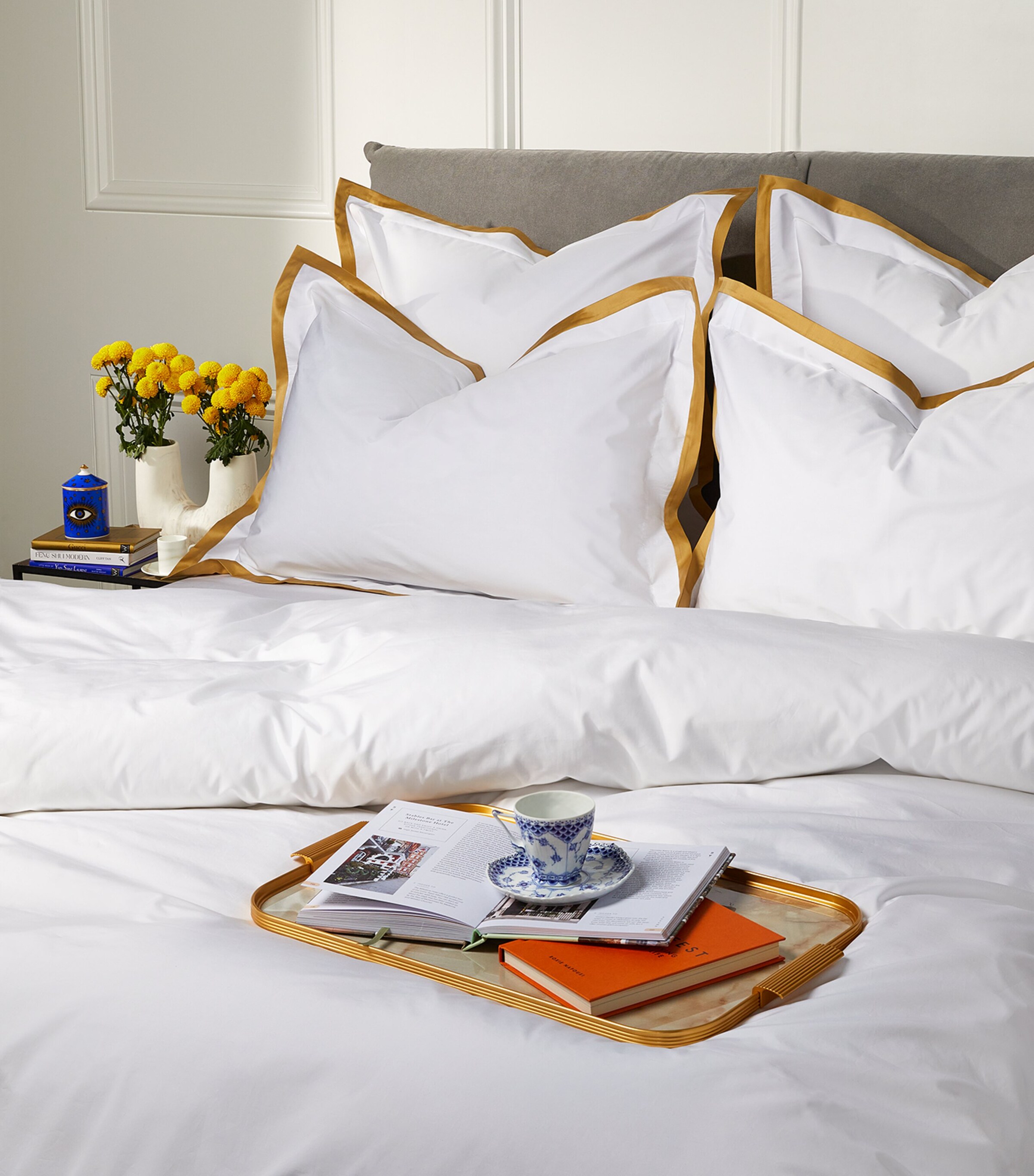 Celso De Lemos Hella Super King Duvet Cover (260cm x 220cm) Miel Image 3