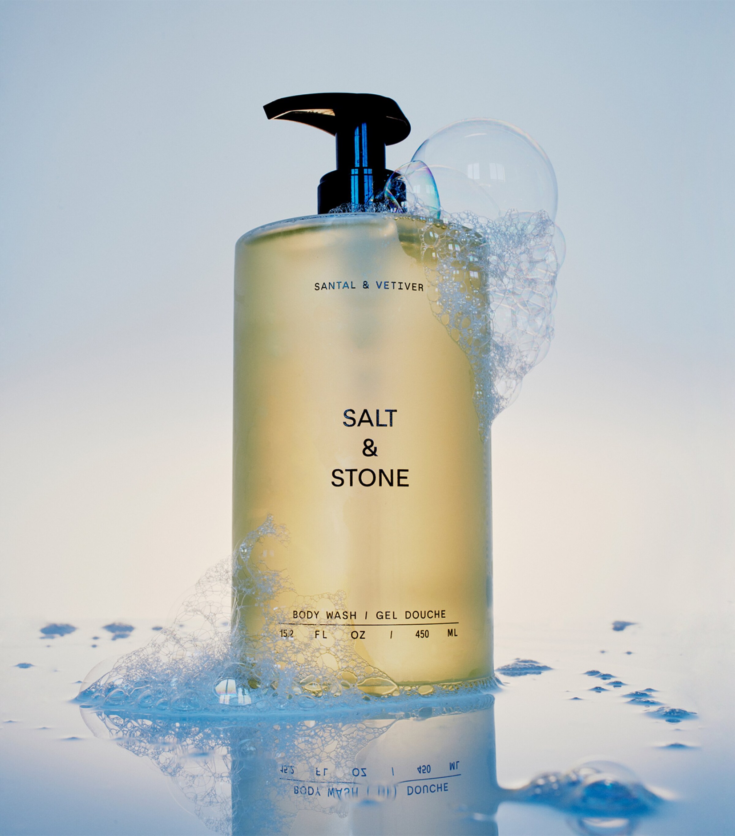 Salt & Stone Santal & Vetiver Body Wash (450ml) Image 2