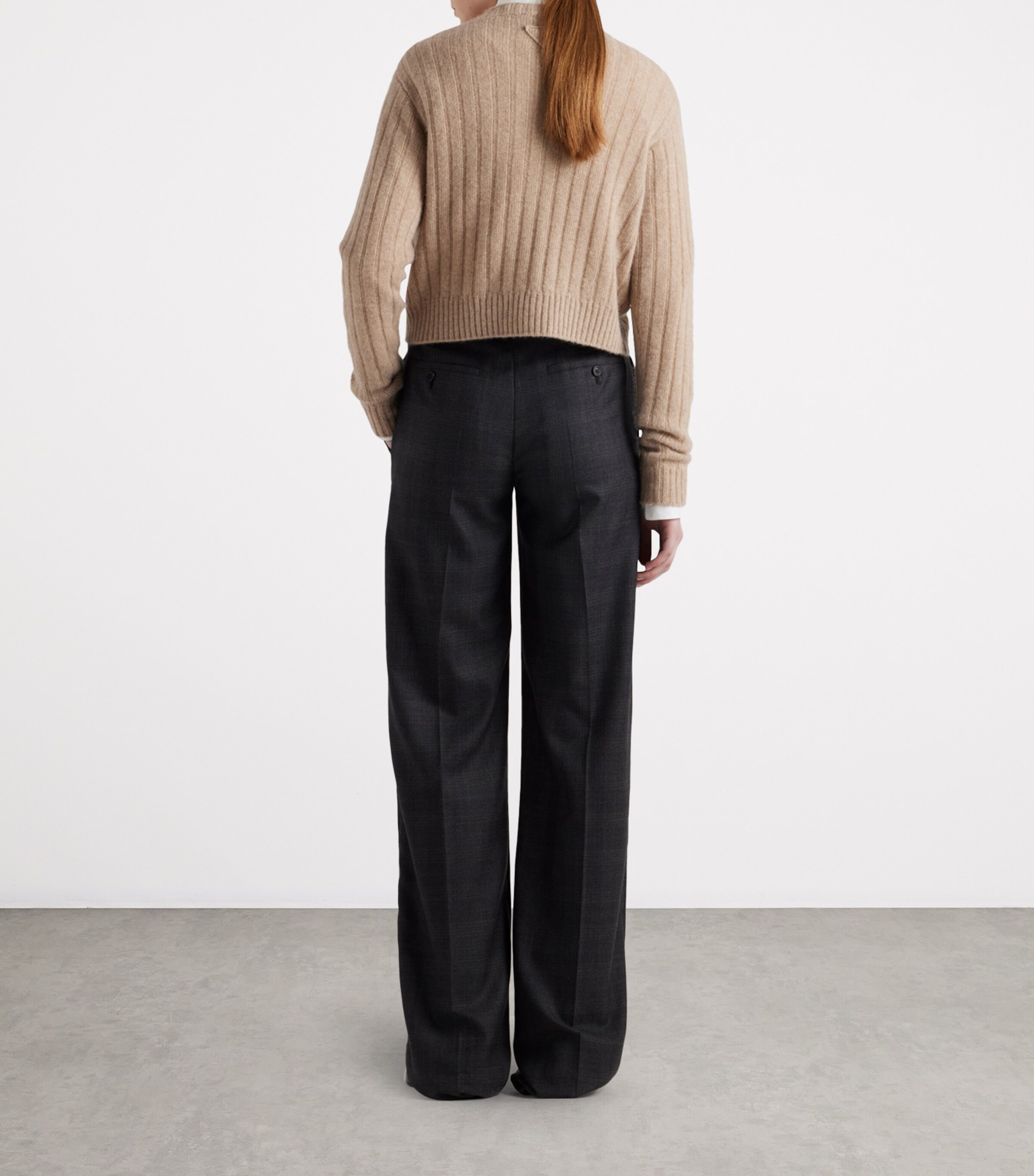 Re-Cashmere Cropped Sweater F0036 Image 5