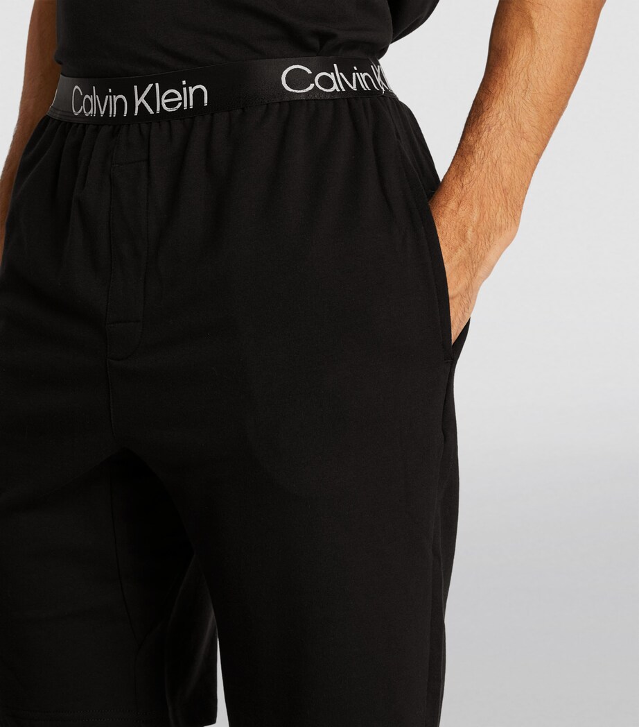 Calvin Klein Mens Modern Structure Lounge Shorts Black Image 6