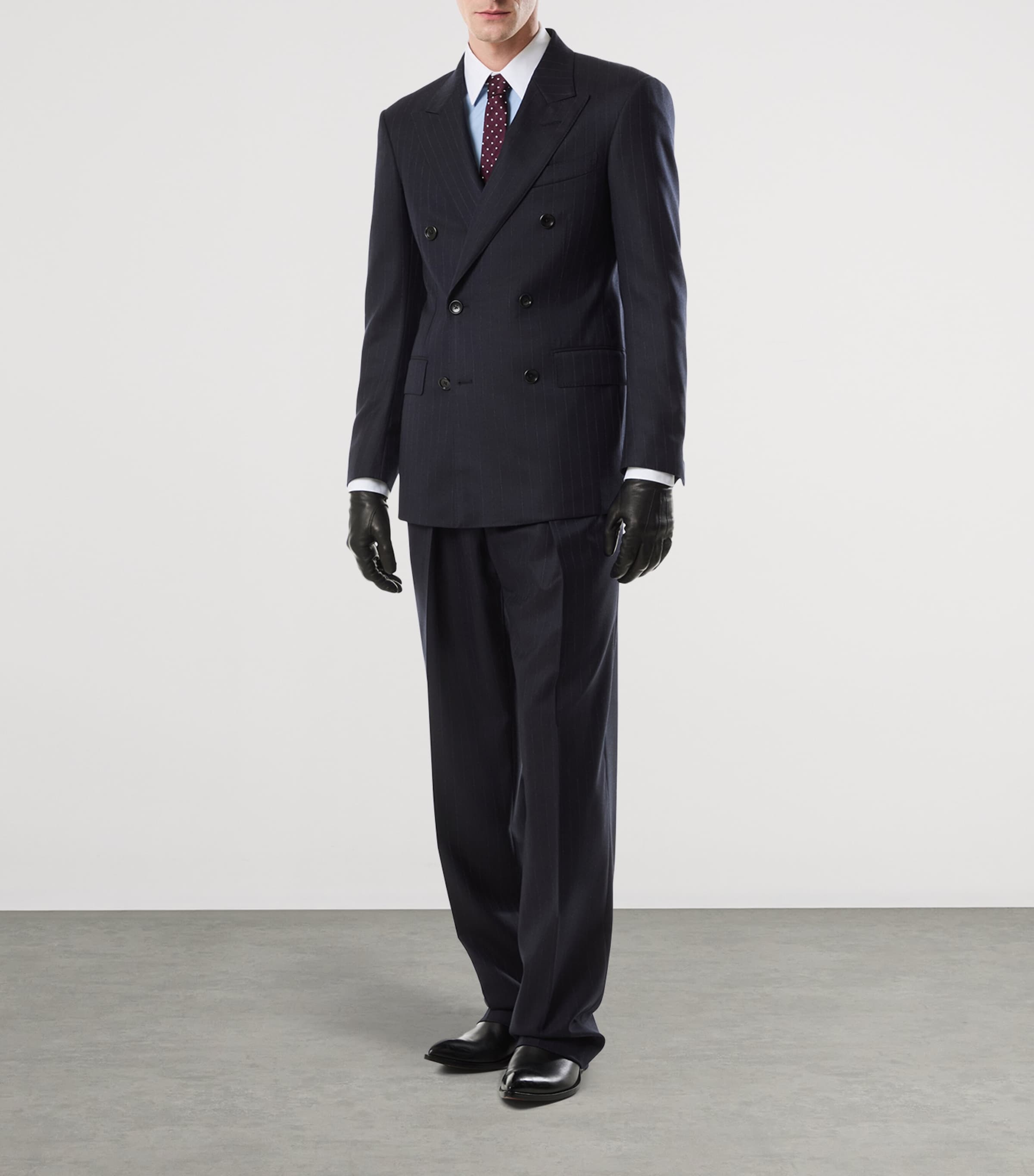 Wool Pinstripe Blazer UCC Image 3