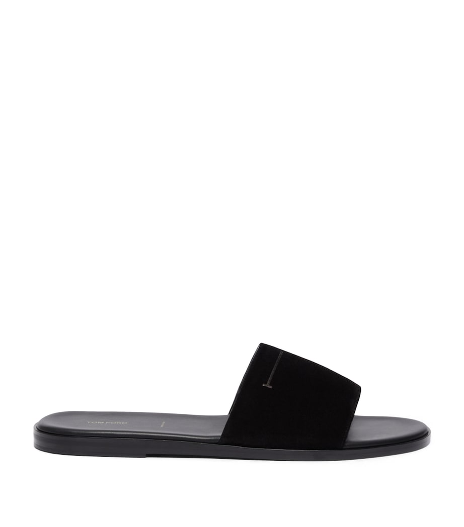 TOM FORD Suede T Slides Naa Image 1