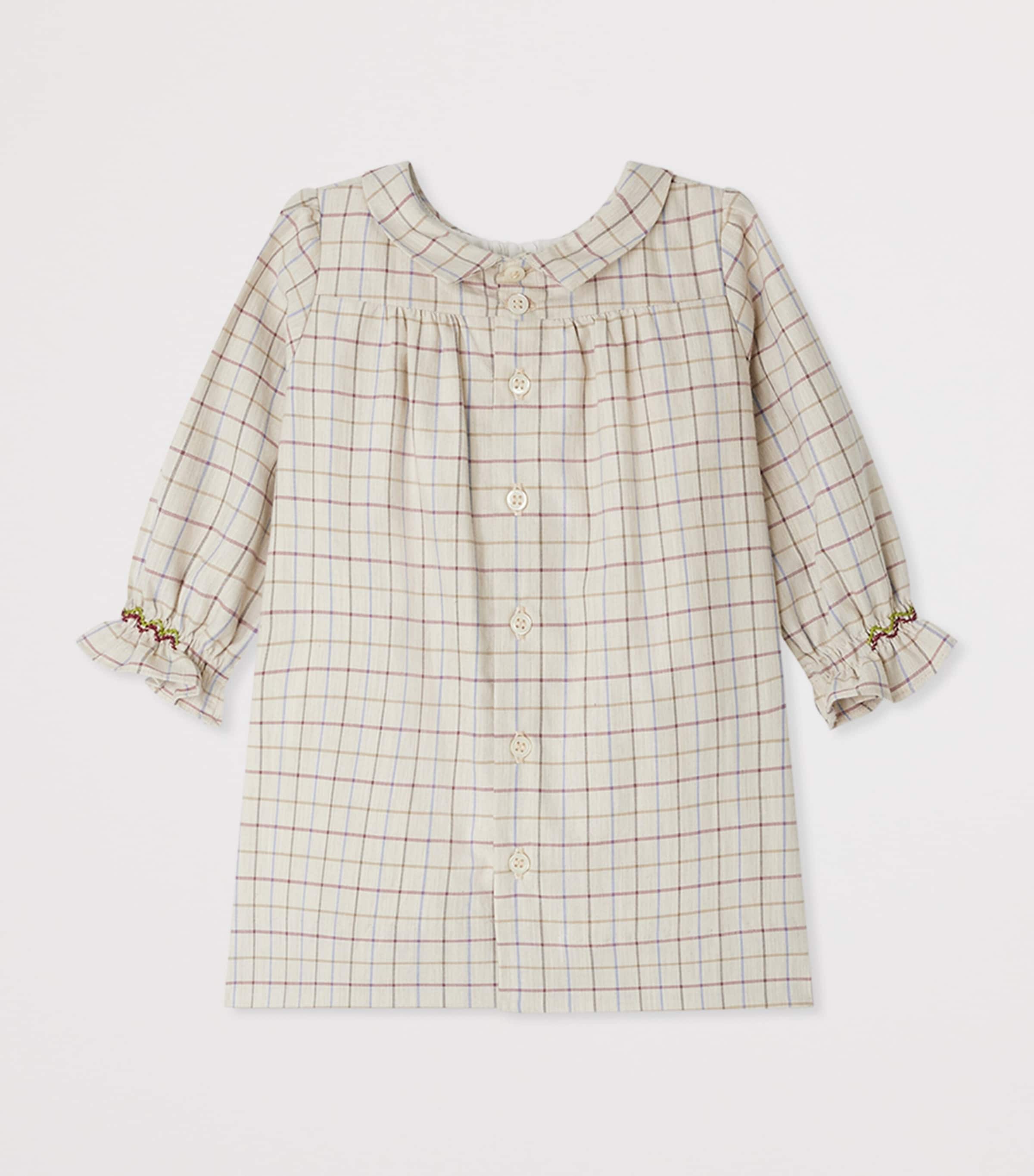 Cotton Check Dress (6-18 Months) CA MASTIC Image 2