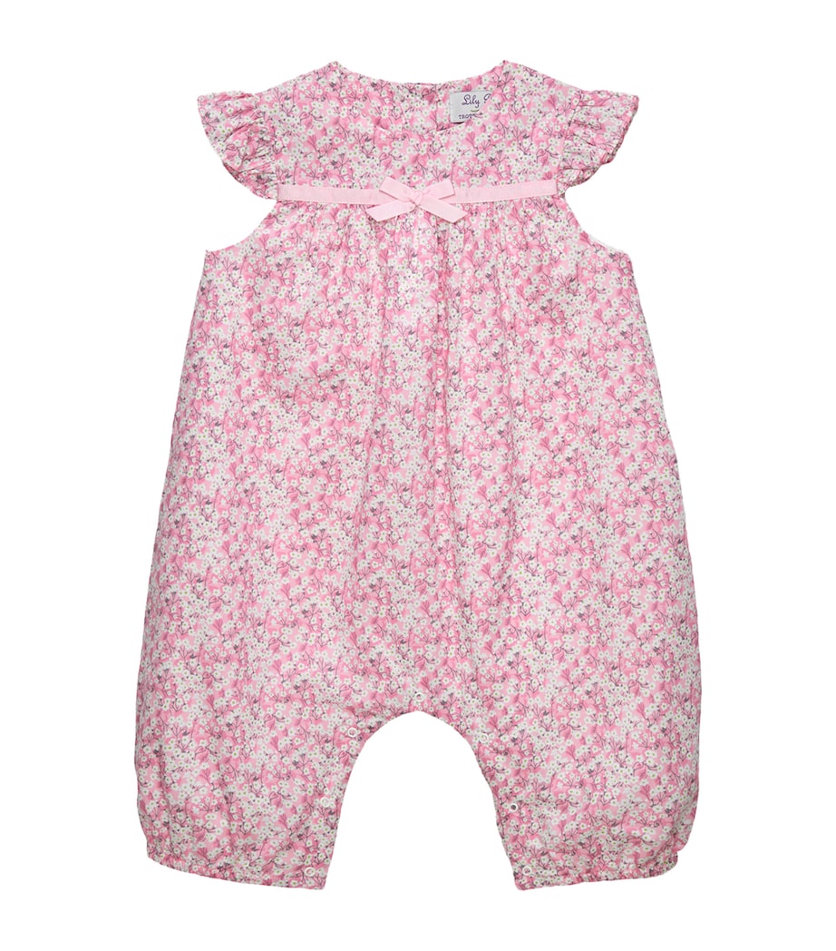 Cotton Liberty Print Playsuit (3-24 Months) PINK MITSI VALERIA Image 1