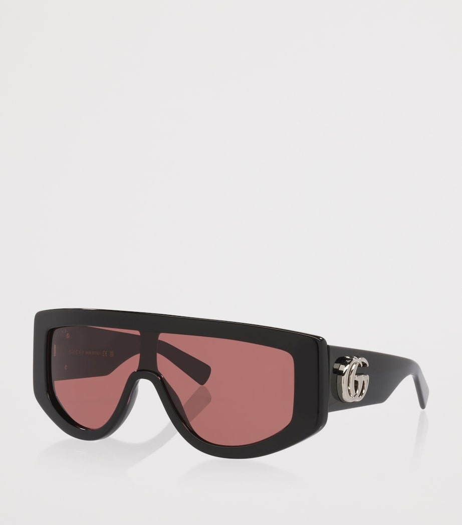 Gucci Irregular Sunglasses Black Image 2