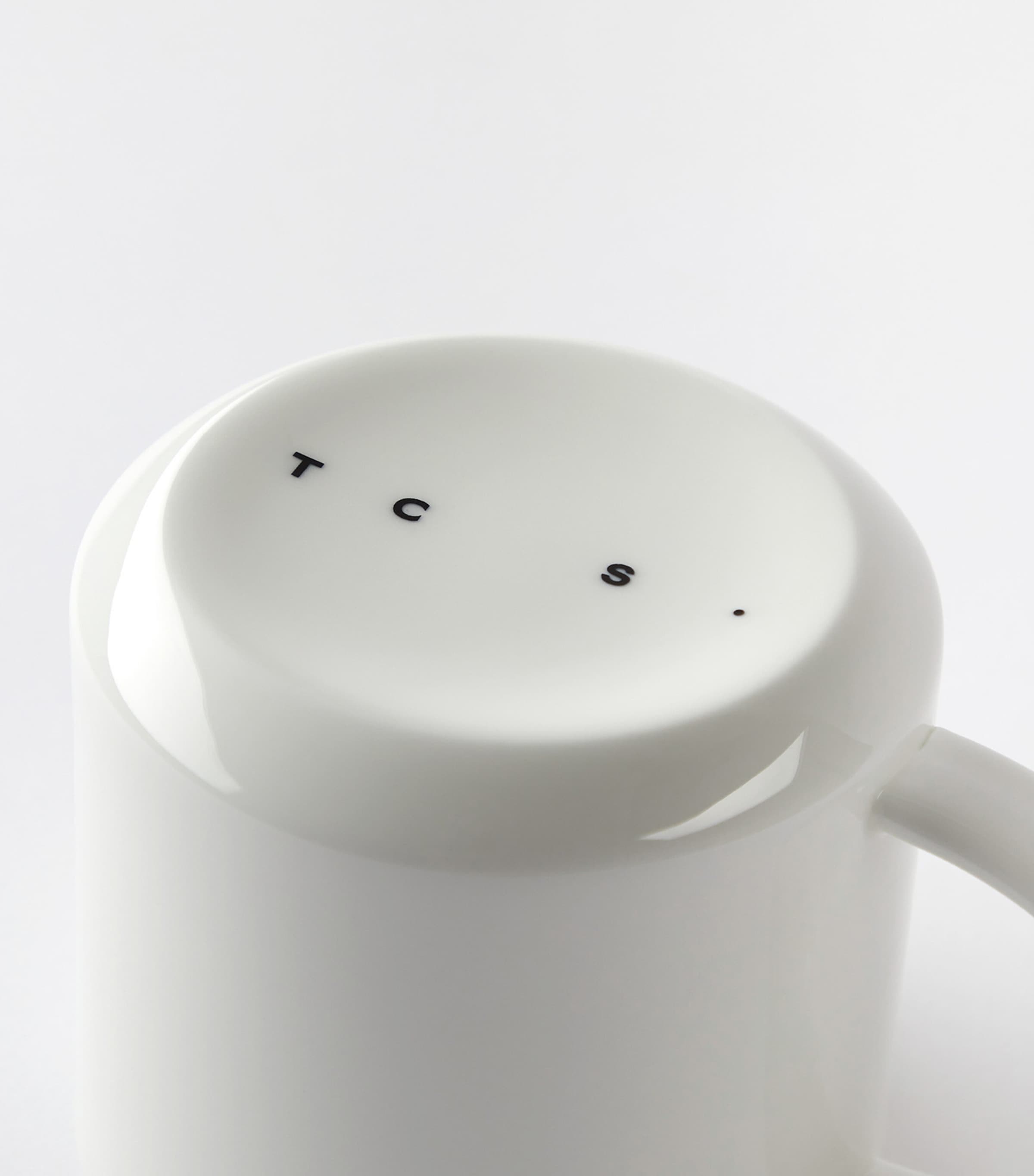 Arc Bone China Mug WHITE Image 3