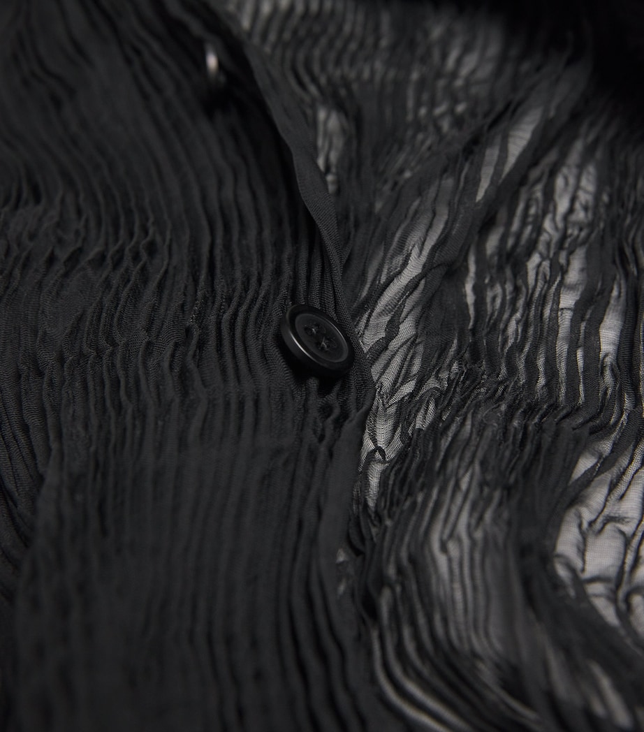 Chiffon Twist Cardigan BLACK Image 5