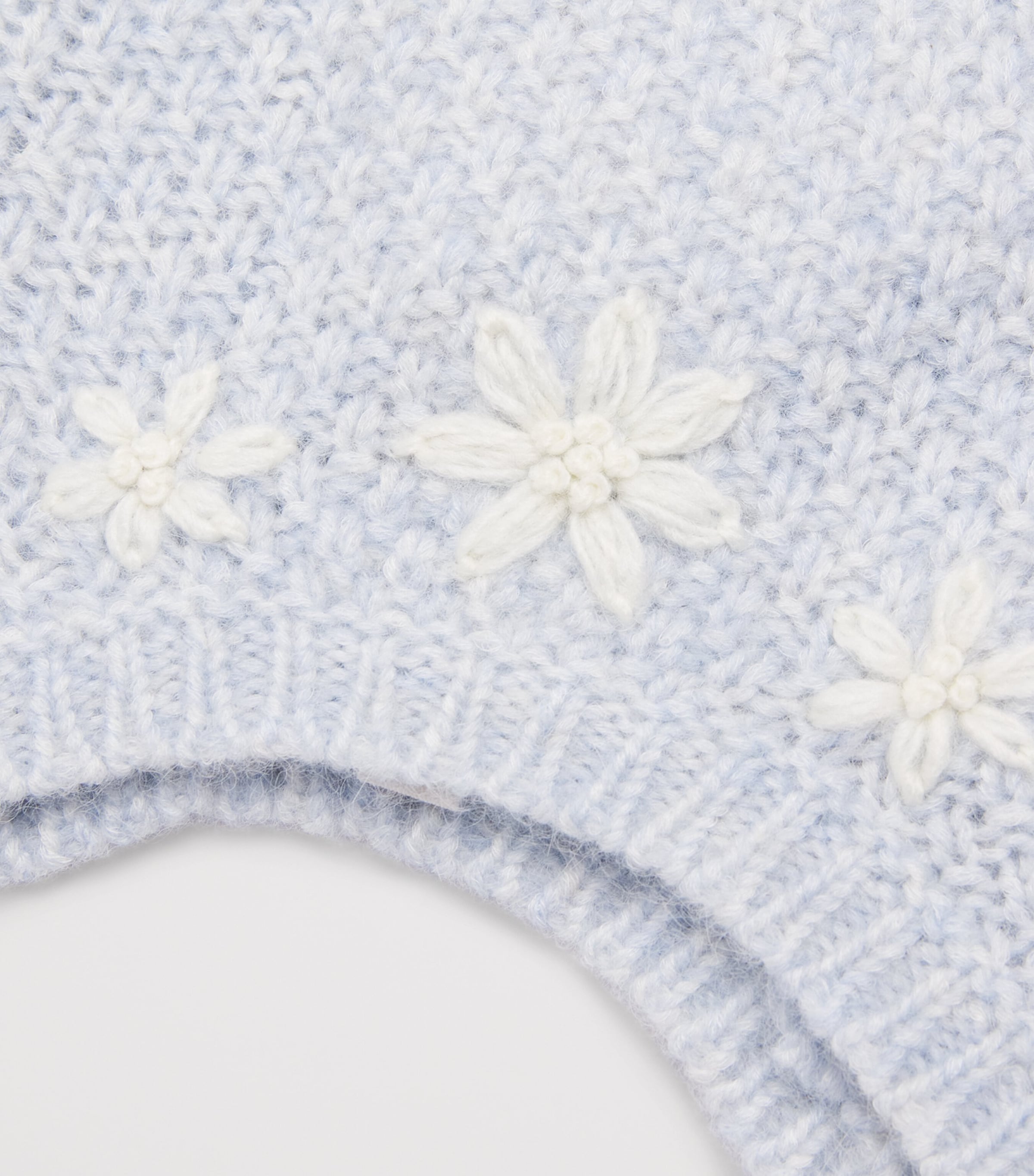 Louise Misha Knitted Isolina Beanie (0-24 Months) Cloud Image 3