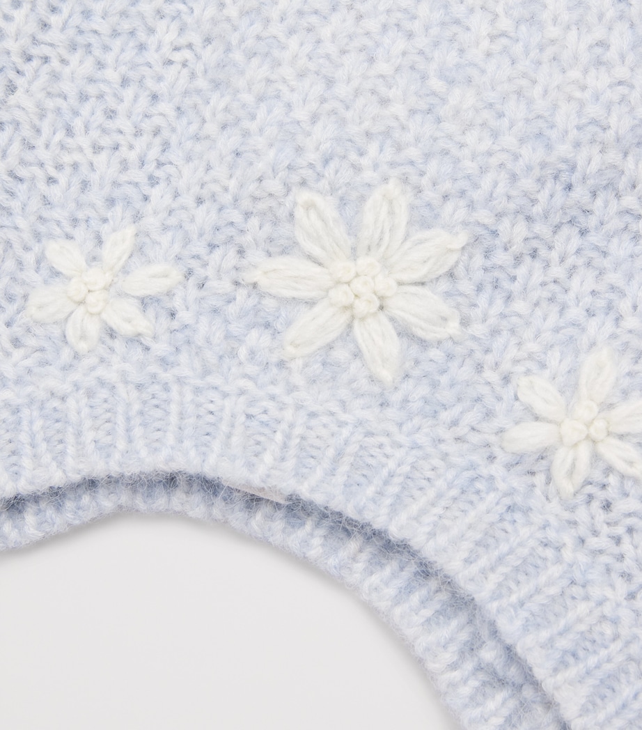 Louise Misha Knitted Isolina Beanie (0-24 Months) Cloud Image 3