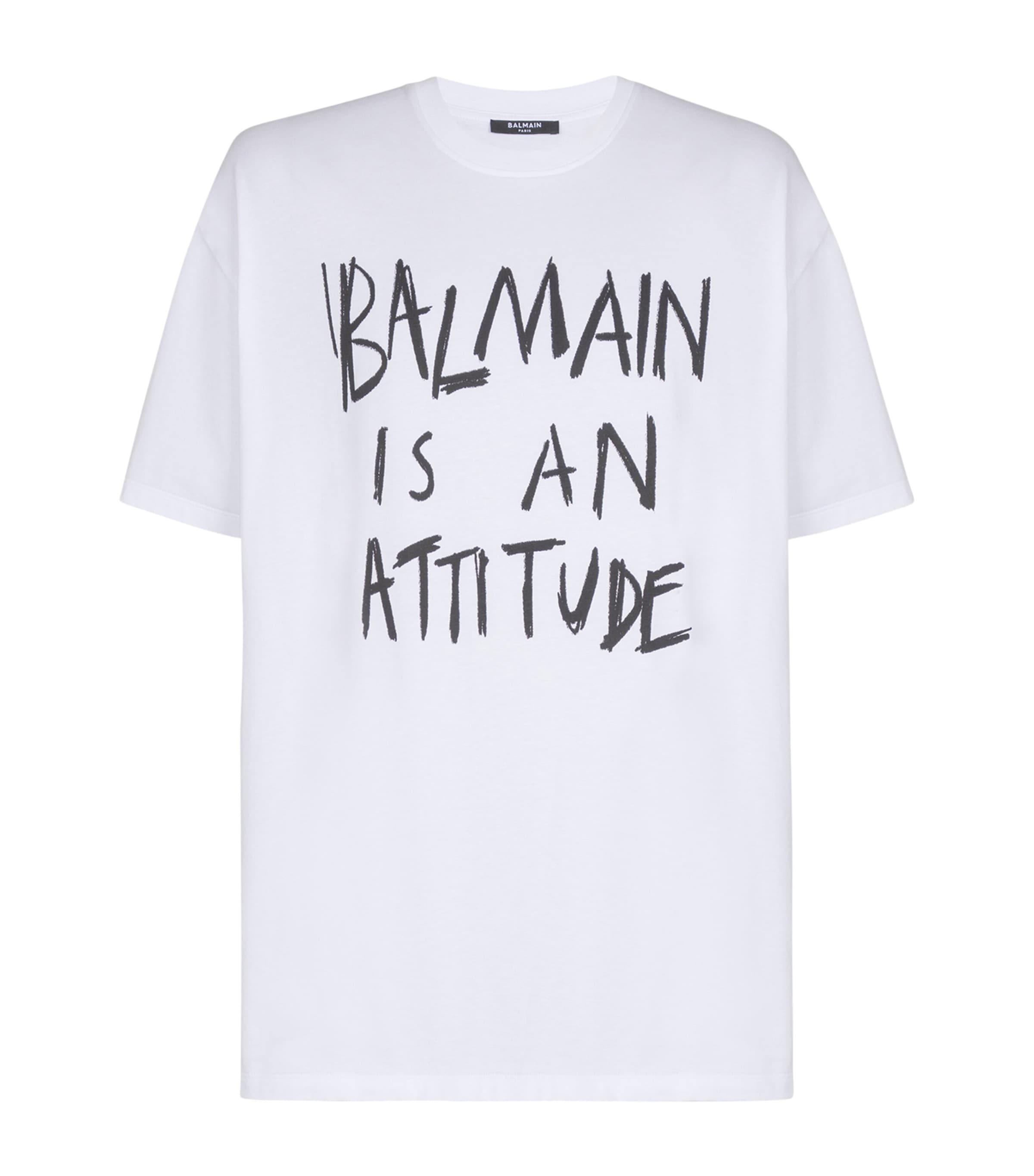 Cotton Logo T-Shirt GAB BLANC/NOIR Image 1