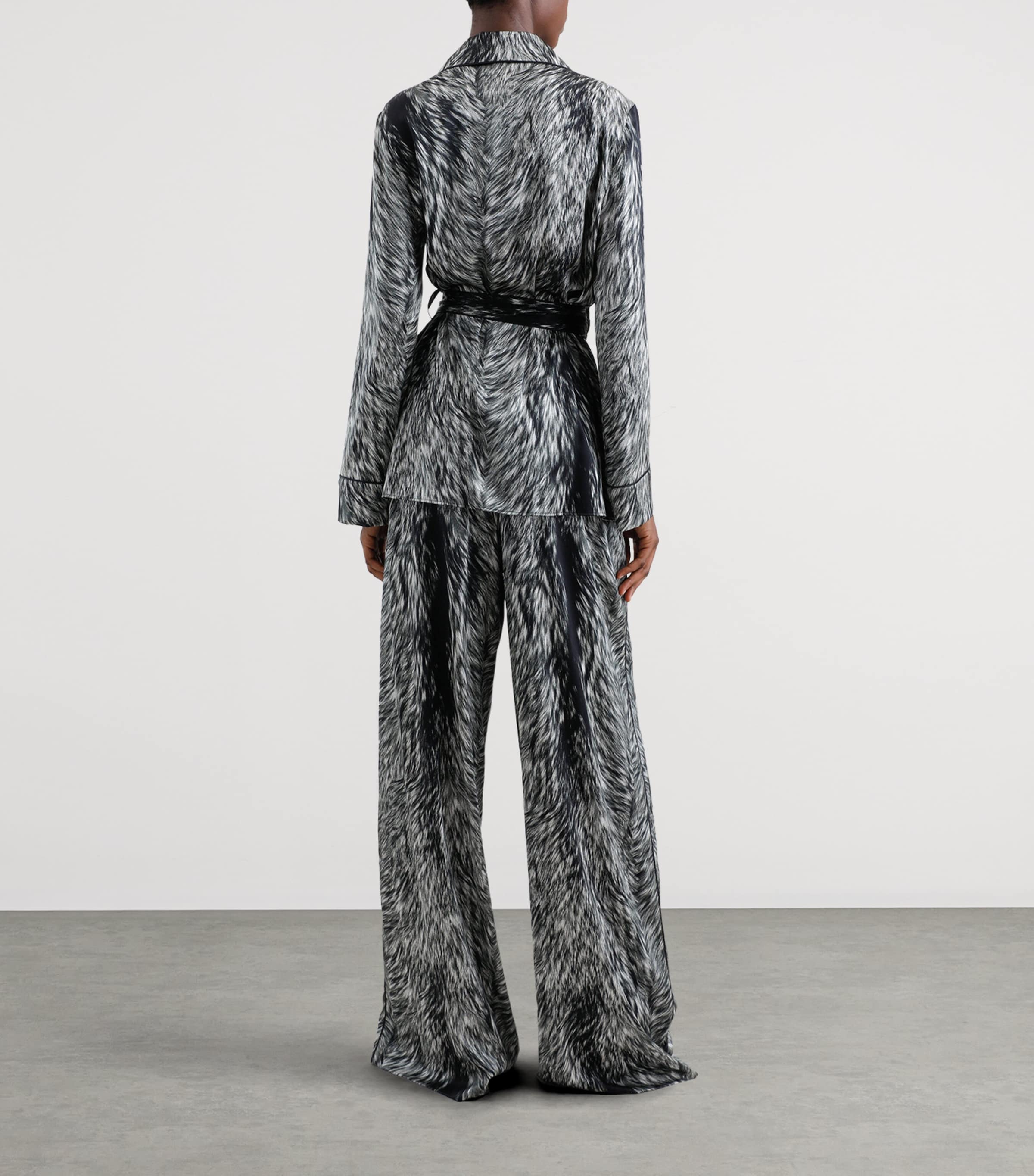 Silk-Blend Printed Trousers HI3VQ-PELLICCIA FDO. Image 3