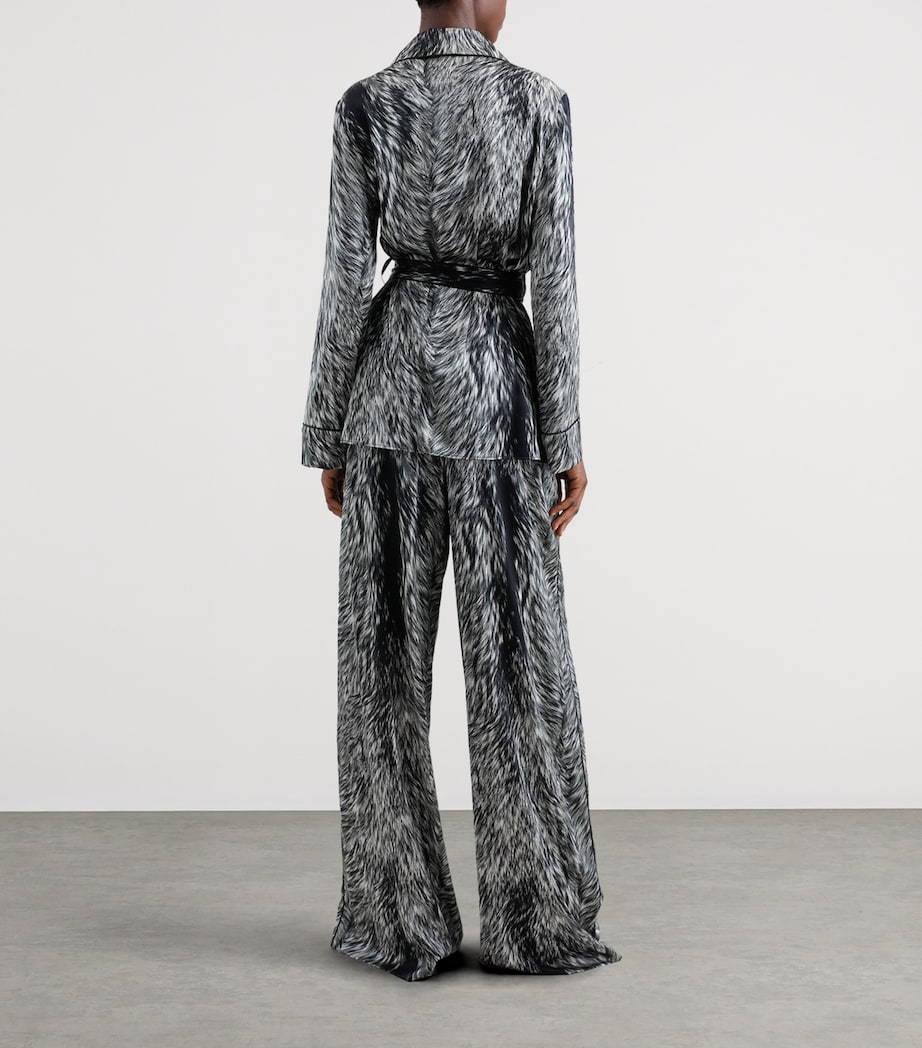 Silk-Blend Printed Trousers HI3VQ-PELLICCIA FDO. Image 3