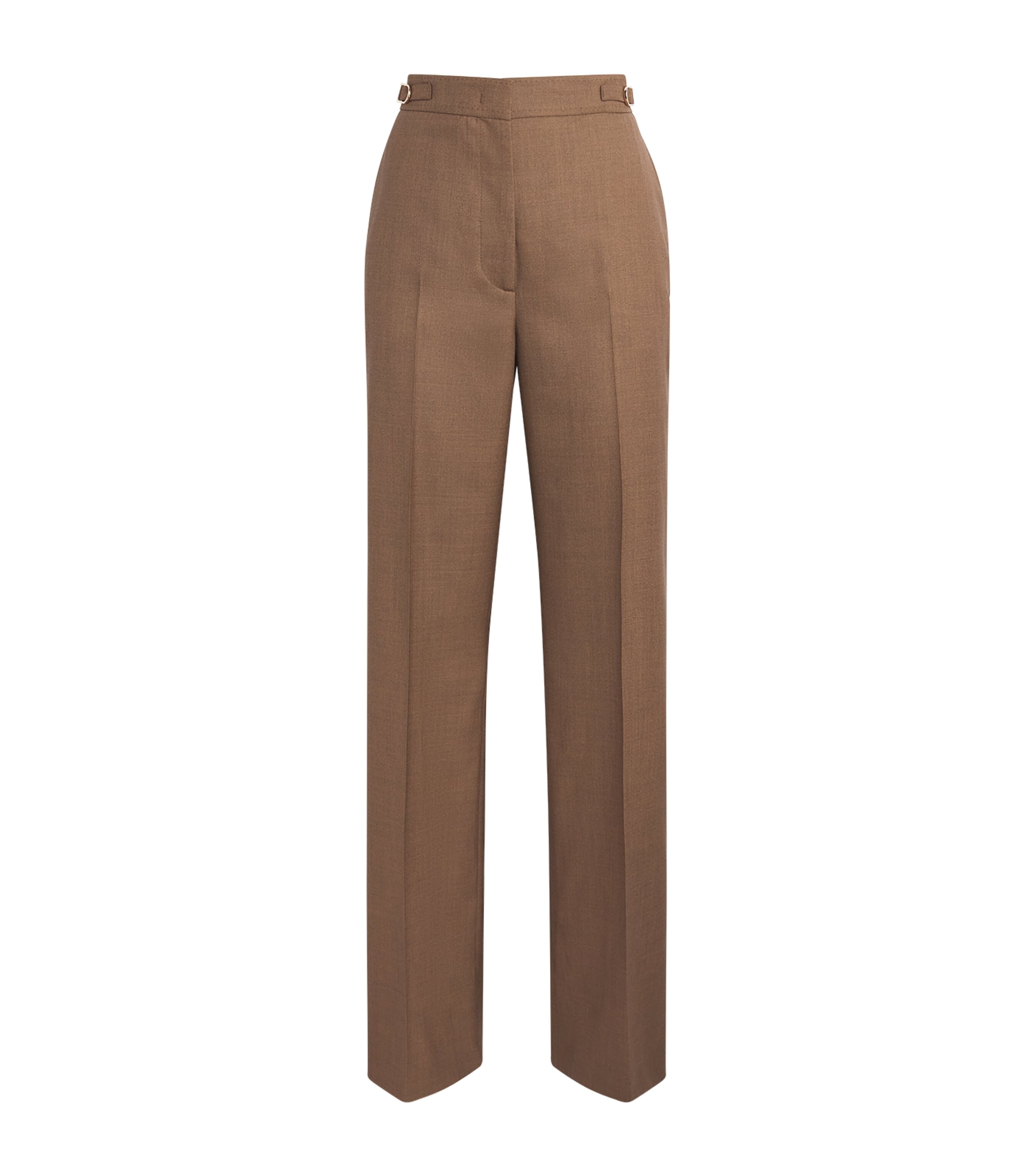 Gabriela Hearst Cotton Vesta Straight Trousers Cht Chestnut