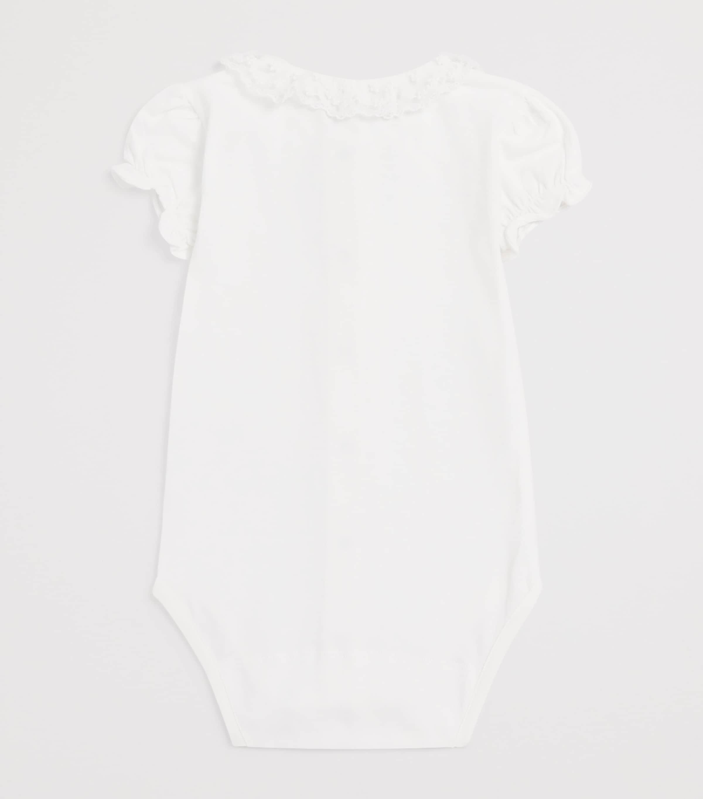 Lace-Detail Bodysuit (1-24 Months) 13NACRE Image 2