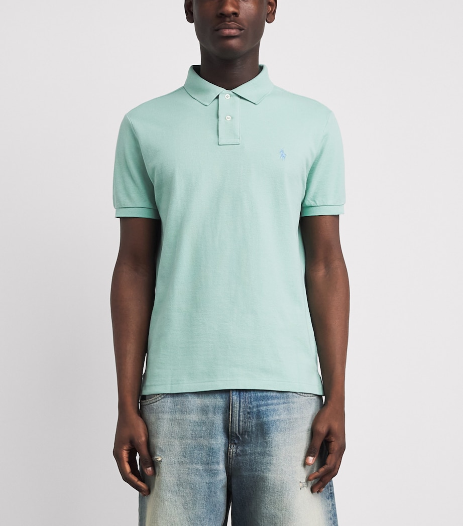Polo Ralph Lauren Mens Cotton Mesh Custom-Fit Polo Shirt Image 4