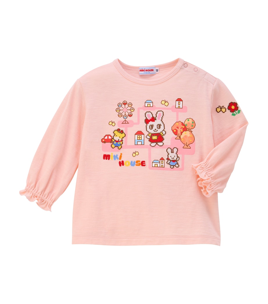 Miki House Cotton Embroidered T-Shirt (12 Months-7 Years) Image 1