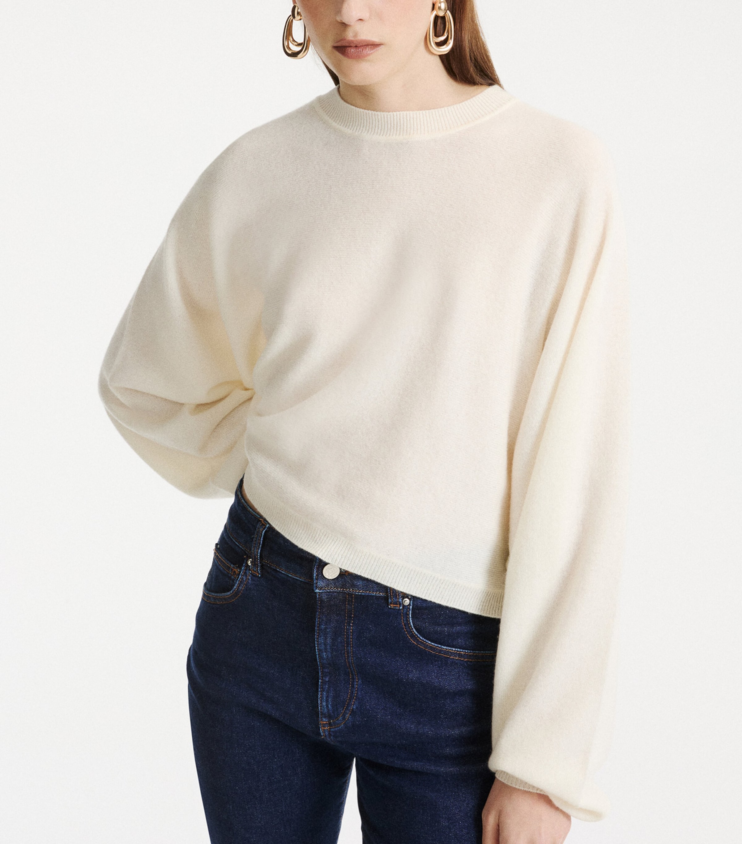 Marella Womens Cashmere Sweater Cream Image 4