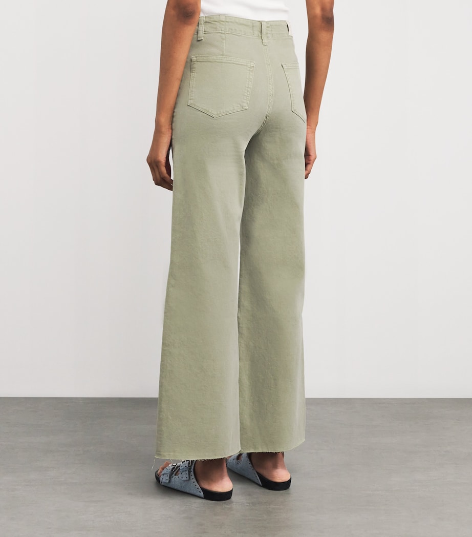 Anessa High-Rise Wide-Leg Jeans VINTAGE OAK MOSS Image 4