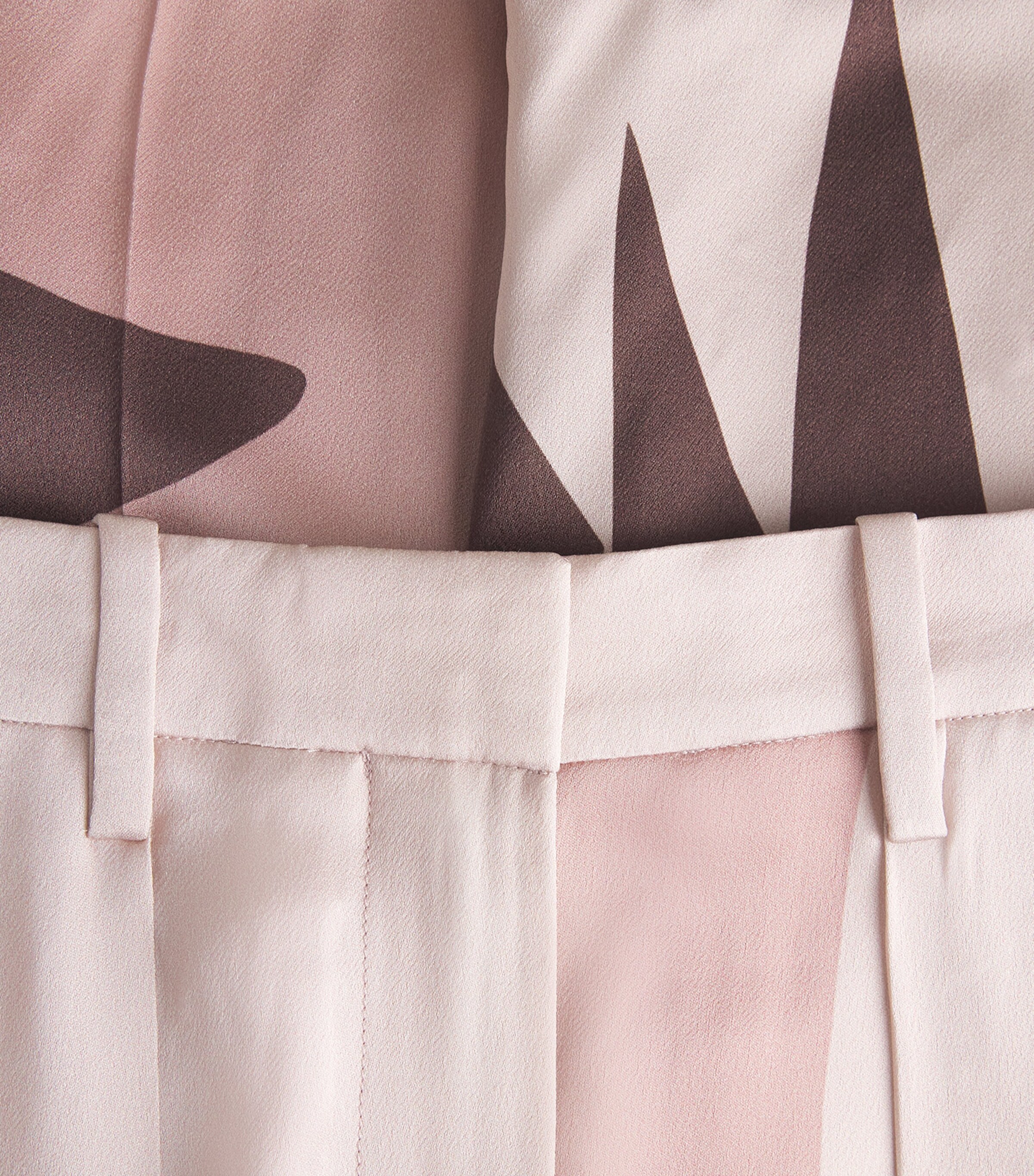 Victoria Beckham Womens Satin Cecilia Wide-Leg Trousers Abstract Earth Beige Image 6