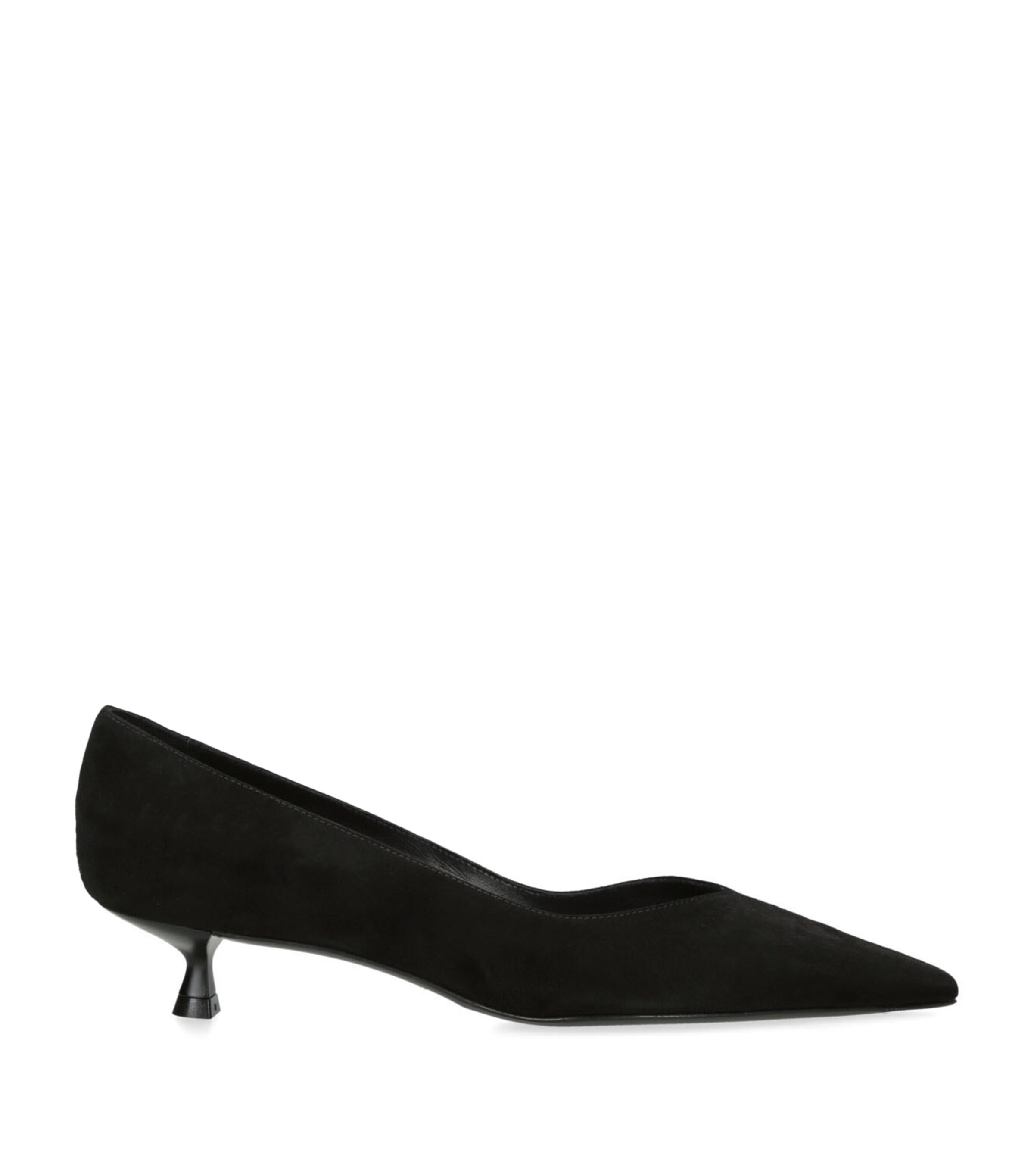 STUART WEITZMAN Size 9.5 Brown Suede Kitten Heel Pumps main image 1