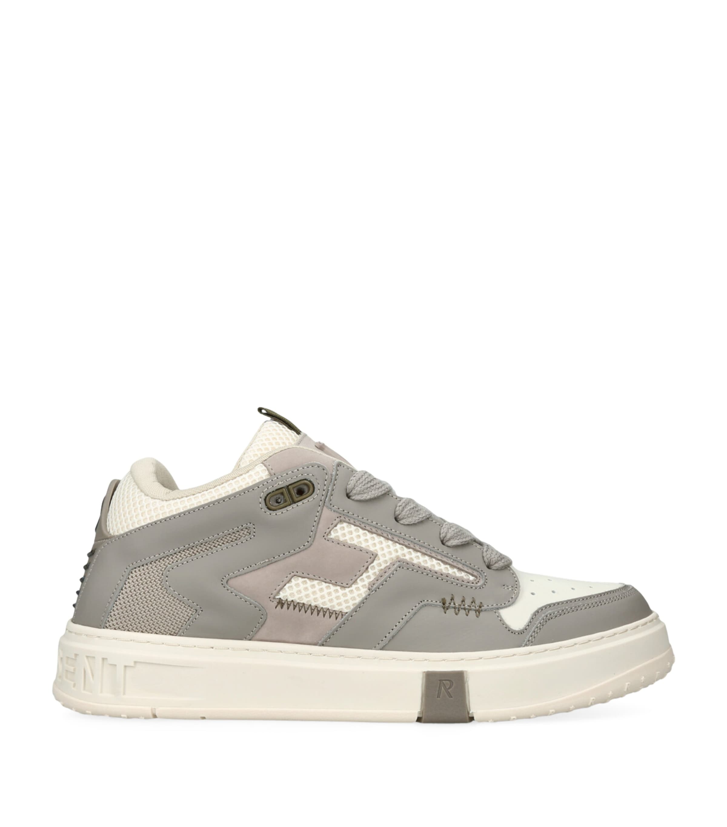 Shop Represent Leather Rmx Sneakers In Grey