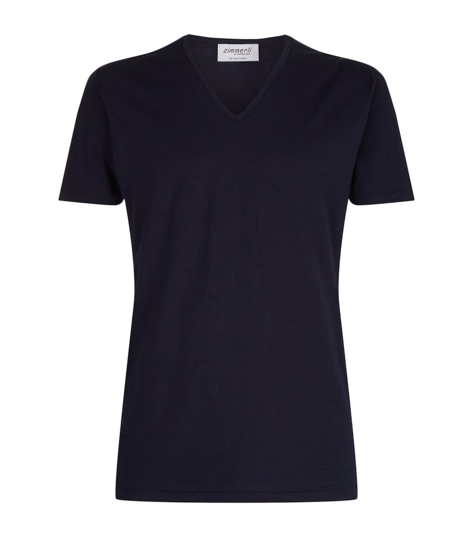 172 Pure Comfort V-Neck T-Shirt NAVY Image 1