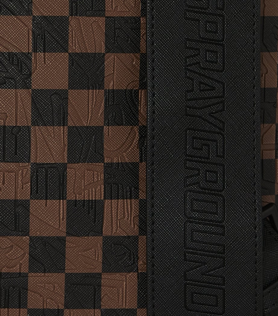 Embossed Check Monte Carlo Backpack BROWN Image 8