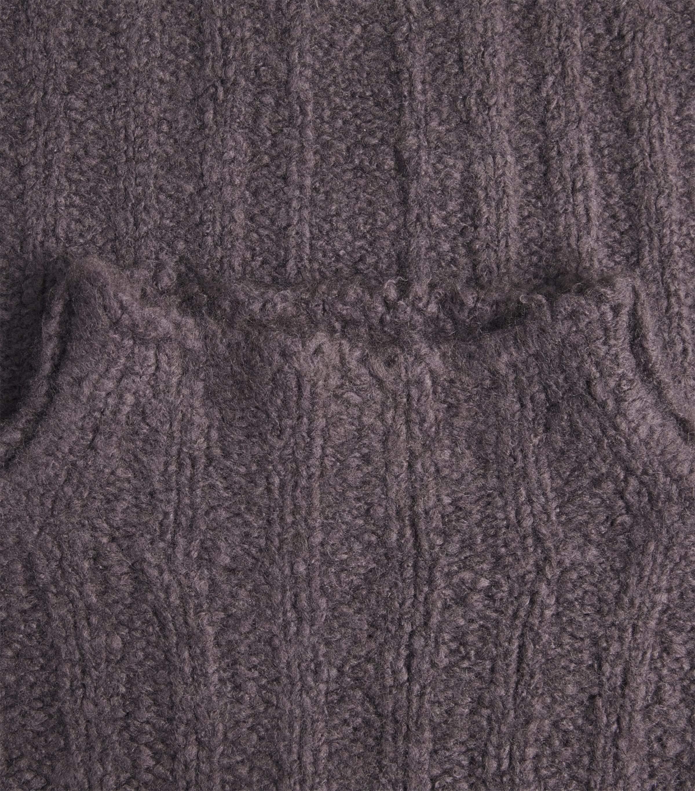 Rick Owens Mens Cashmere-Silk Funnel-Neck Sweater Drkdust Image 6