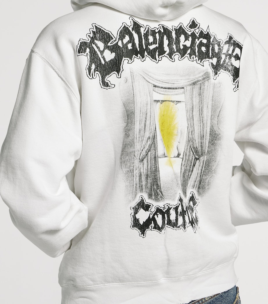 Balenciaga Womens Cotton Salon De Couture Zip-Up Hoodie Image 6