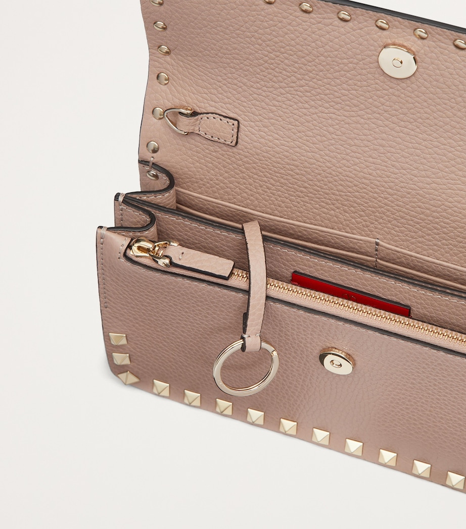 Leather Rockstud Chain Wallet P45 Image 7