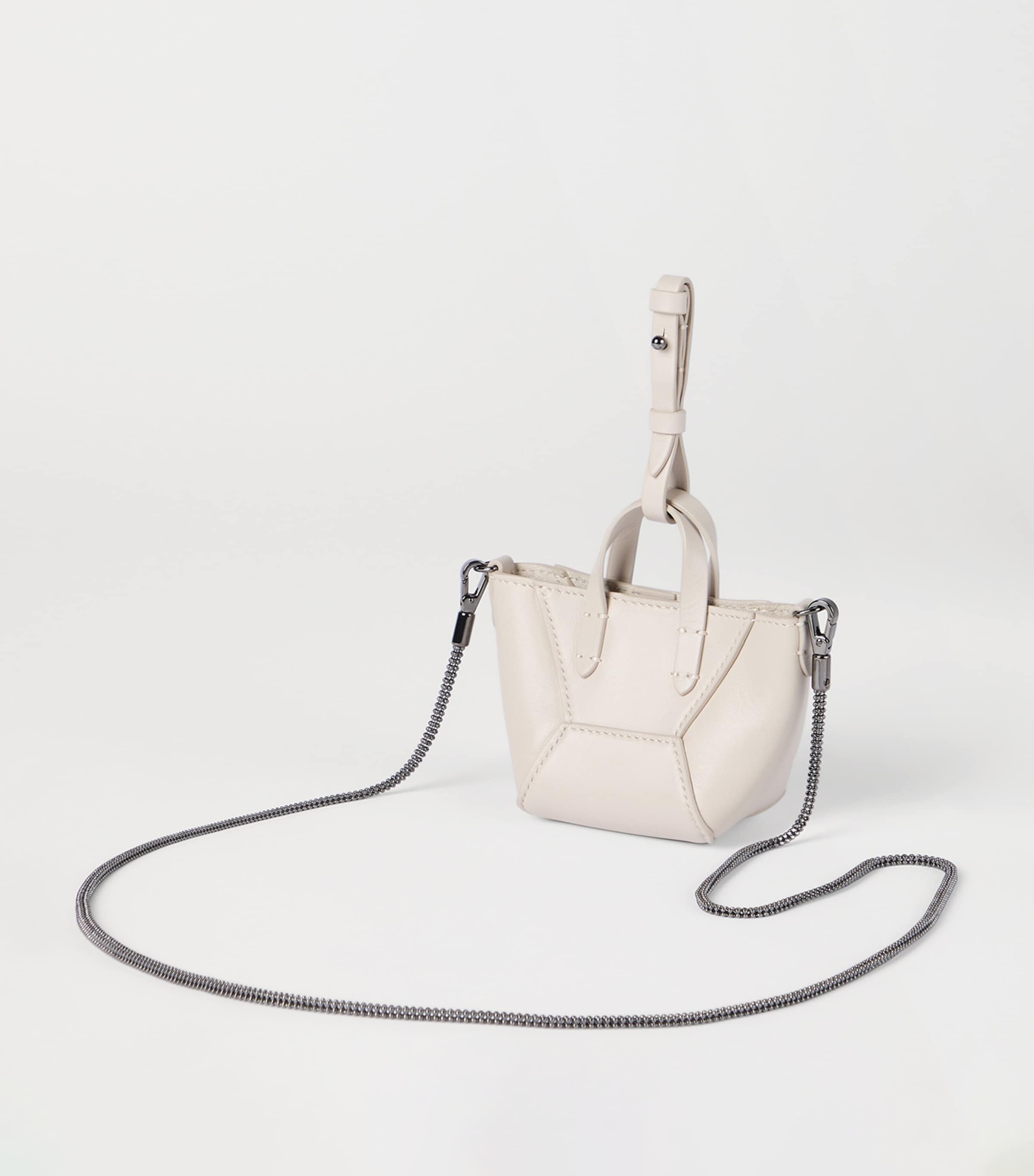 Brunello Cucinelli Mini Leather BC Duo Tote Bag Image 3