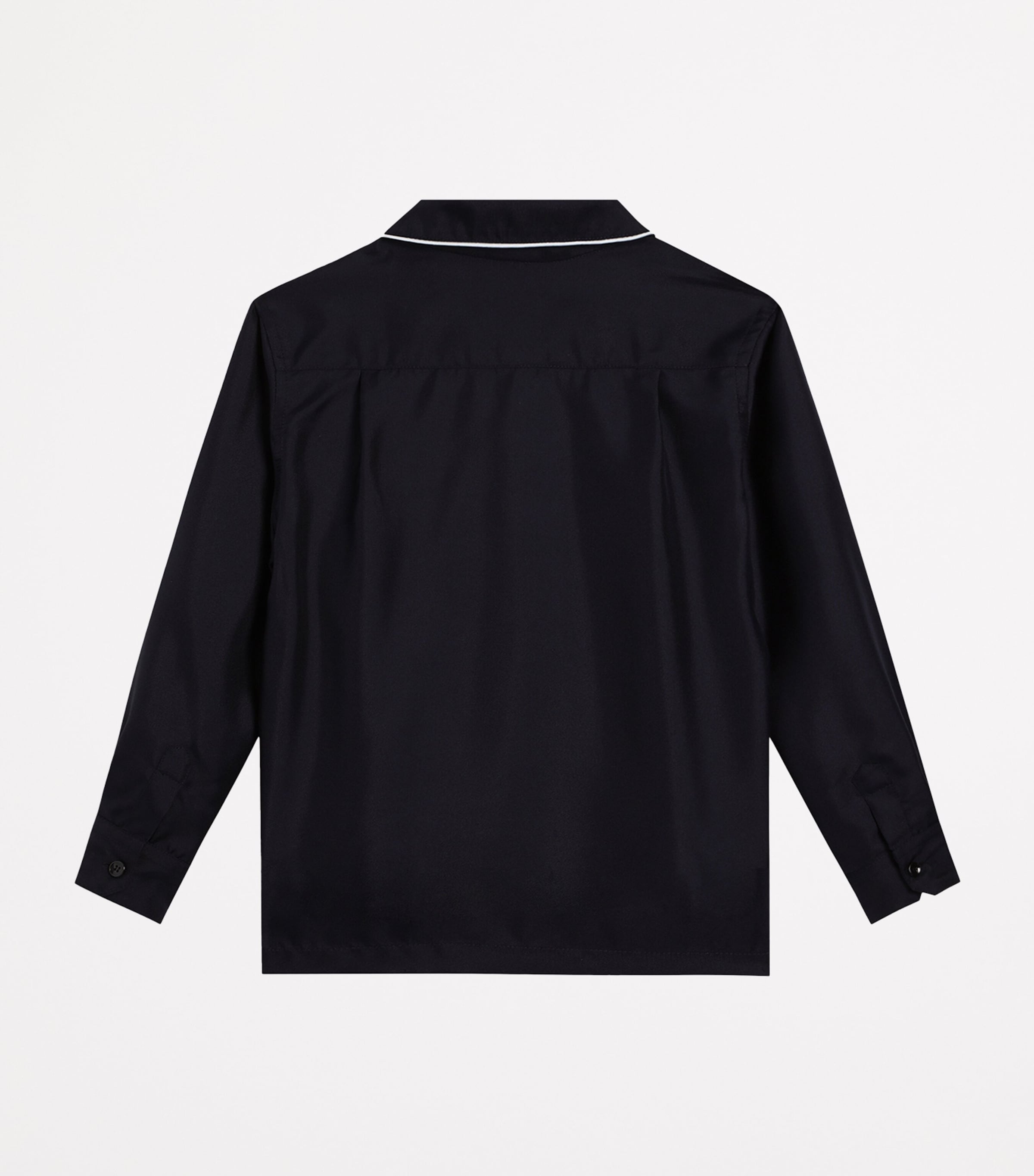 Silk Pyjama Shirt (8-12+ Years) B0387-VERY DARK Image 2