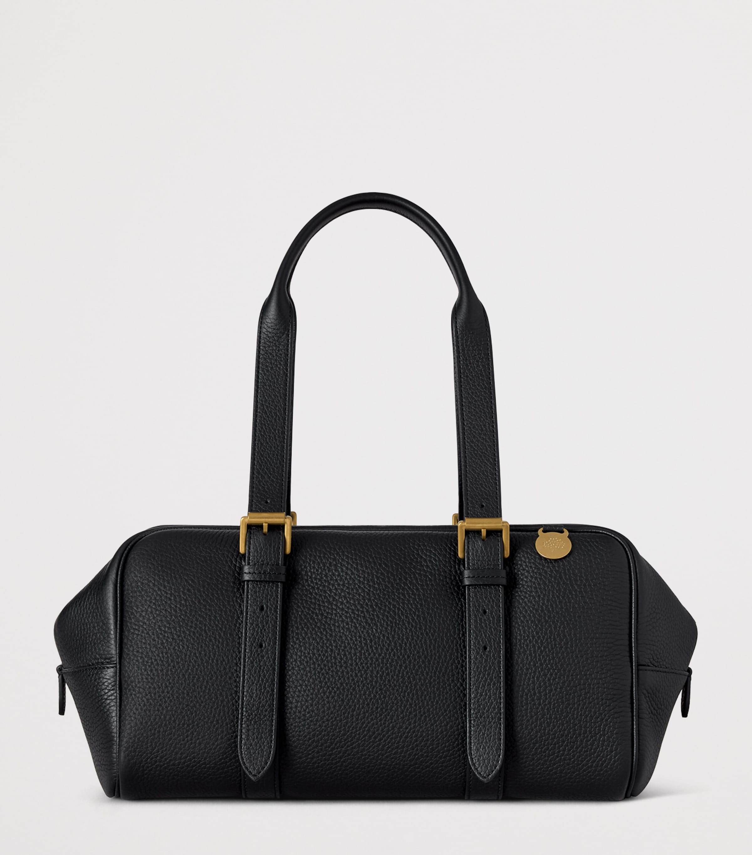 Mulberry Womens Leather Boston Shoulder Bag Black Image 4